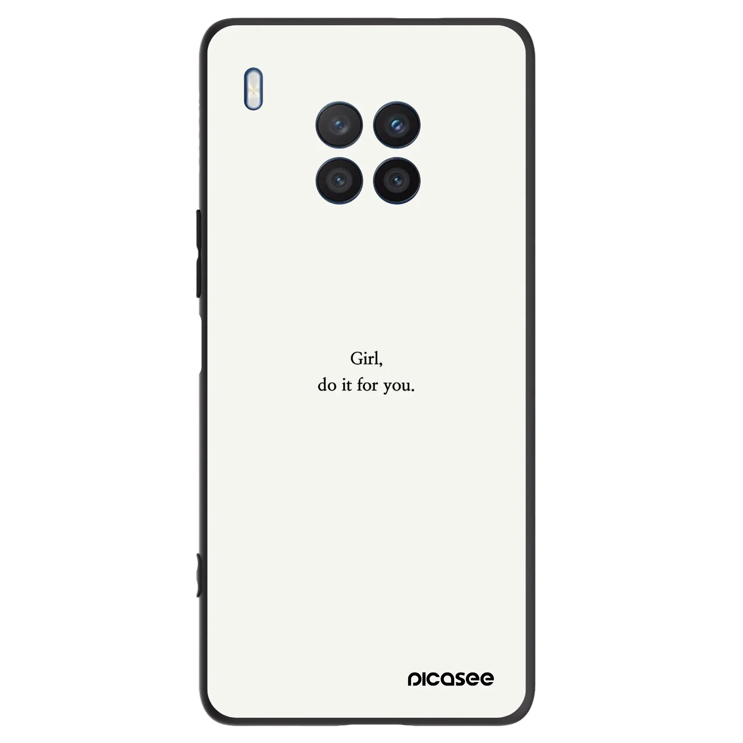 Picasee husă neagră din silicon pentru Honor 50 Lite - Girl, do it for you