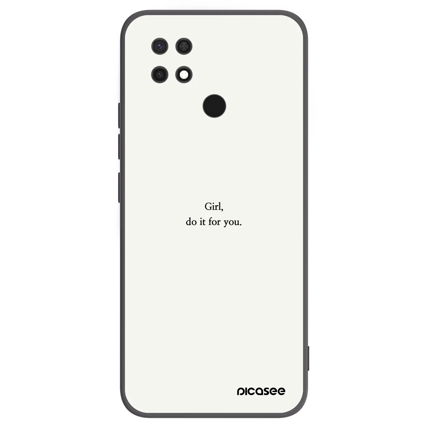 Picasee husă neagră din silicon pentru Xiaomi Redmi 10C - Girl, do it for you