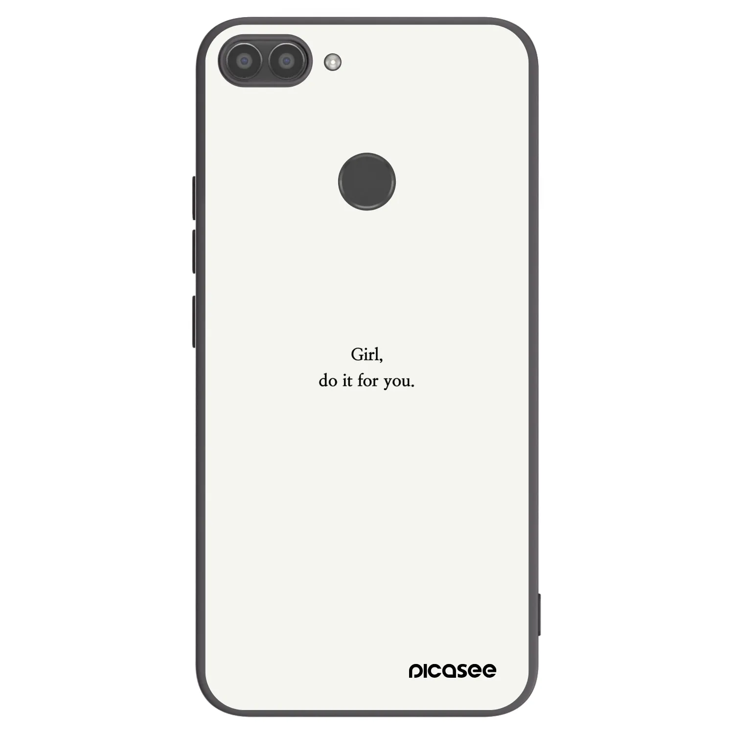 Picasee husă neagră din silicon pentru Huawei P Smart - Girl, do it for you