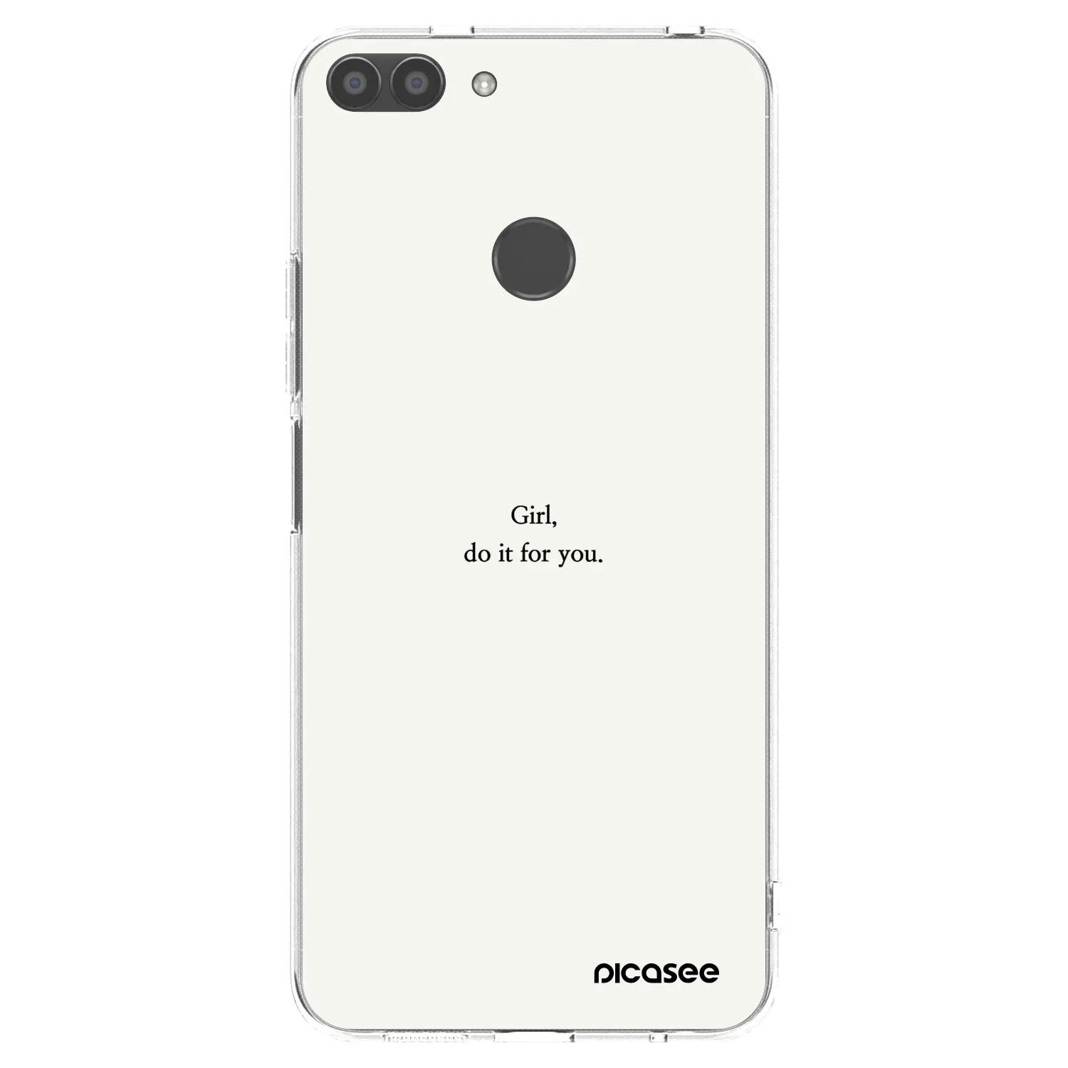 Picasee husă transparentă din silicon pentru Huawei P Smart - Girl, do it for you