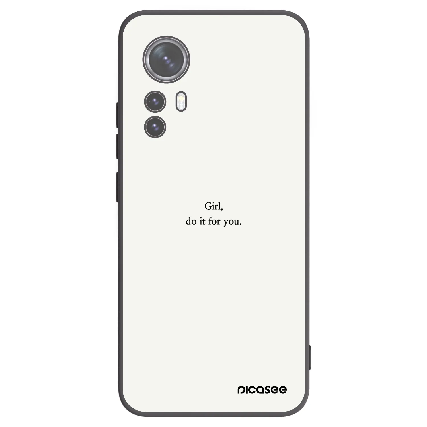 Picasee husă neagră din silicon pentru Xiaomi 12X - Girl, do it for you