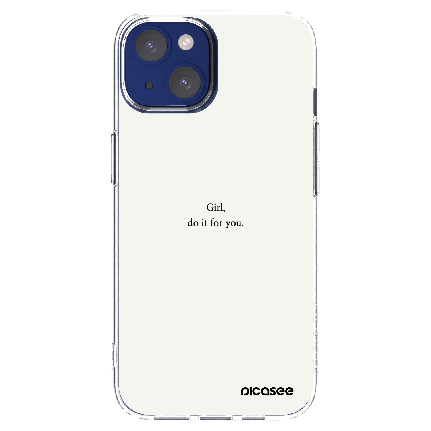 Picasee husă transparentă din silicon pentru Apple iPhone 14 - Girl, do it for you