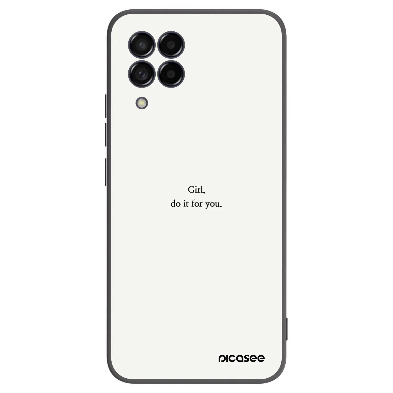 Picasee husă neagră din silicon pentru Samsung Galaxy M53 5G - Girl, do it for you