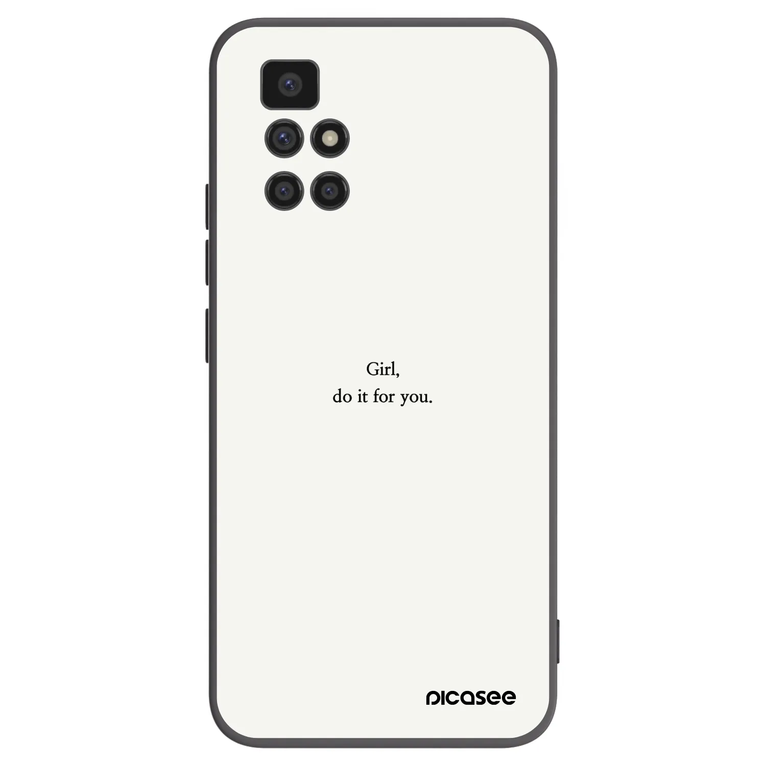 Picasee husă neagră din silicon pentru Xiaomi Redmi 10 (2022) - Girl, do it for you