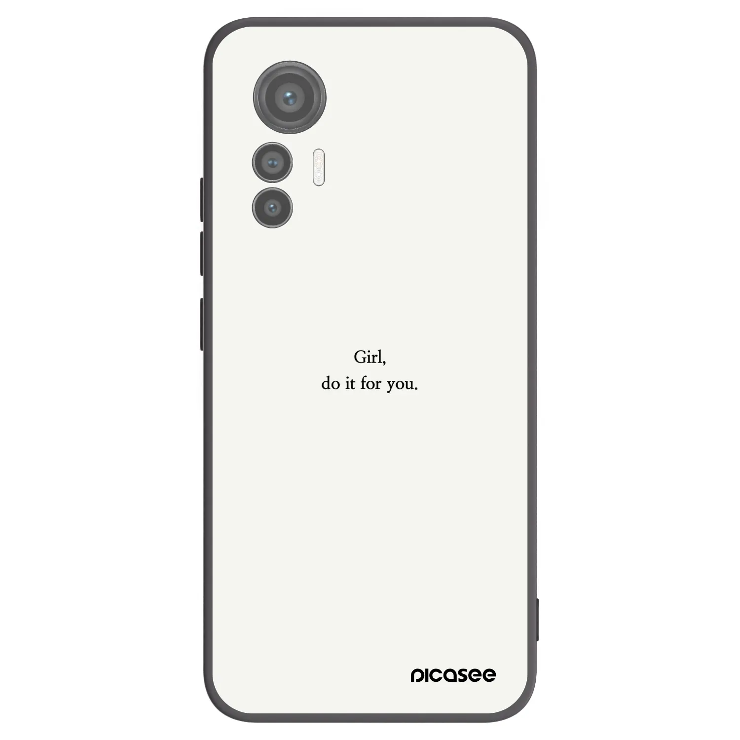 Picasee husă neagră din silicon pentru Xiaomi 12 Lite - Girl, do it for you