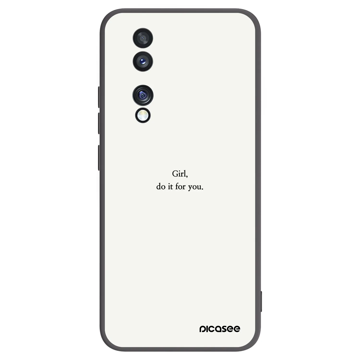 Picasee husă neagră din silicon pentru Honor 70 - Girl, do it for you