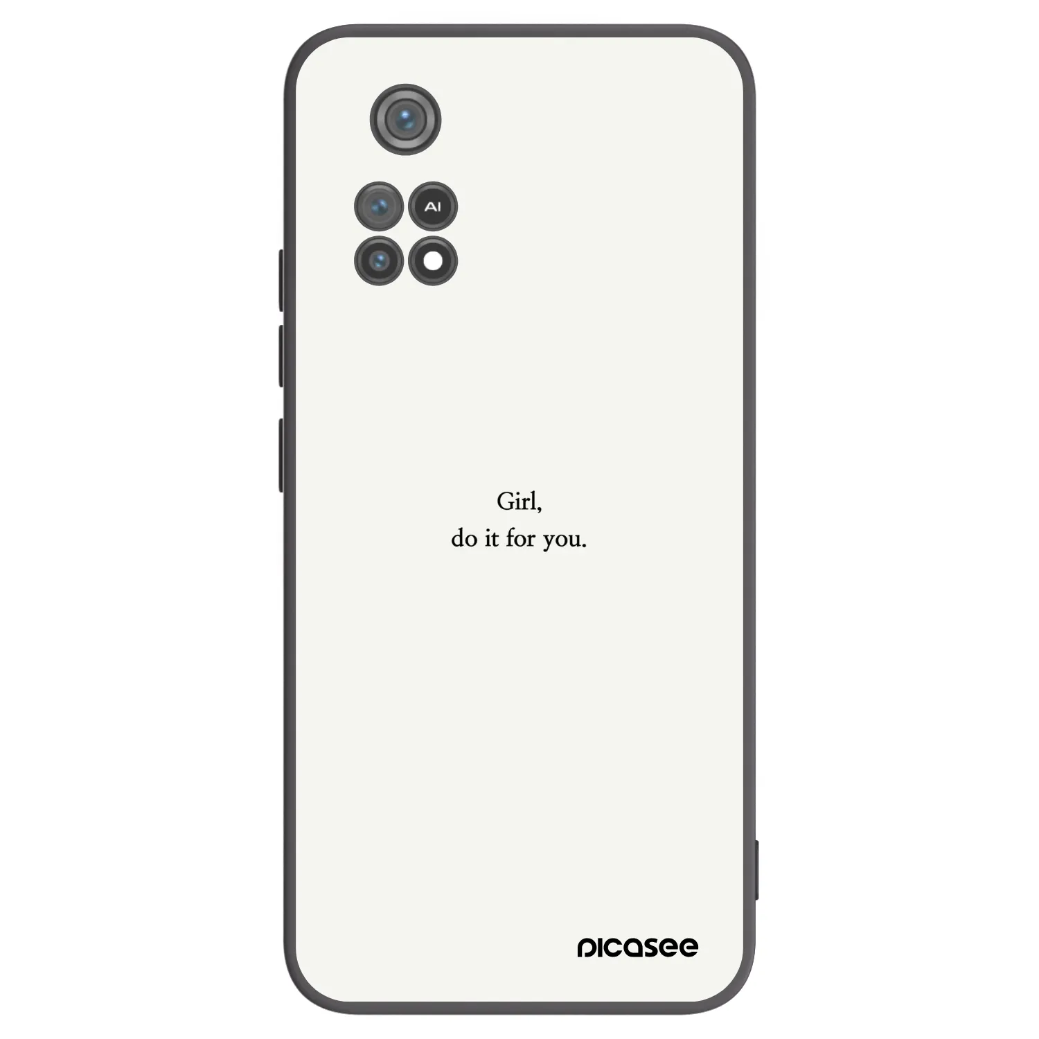 Picasee husă neagră din silicon pentru Xiaomi Poco M4 Pro - Girl, do it for you