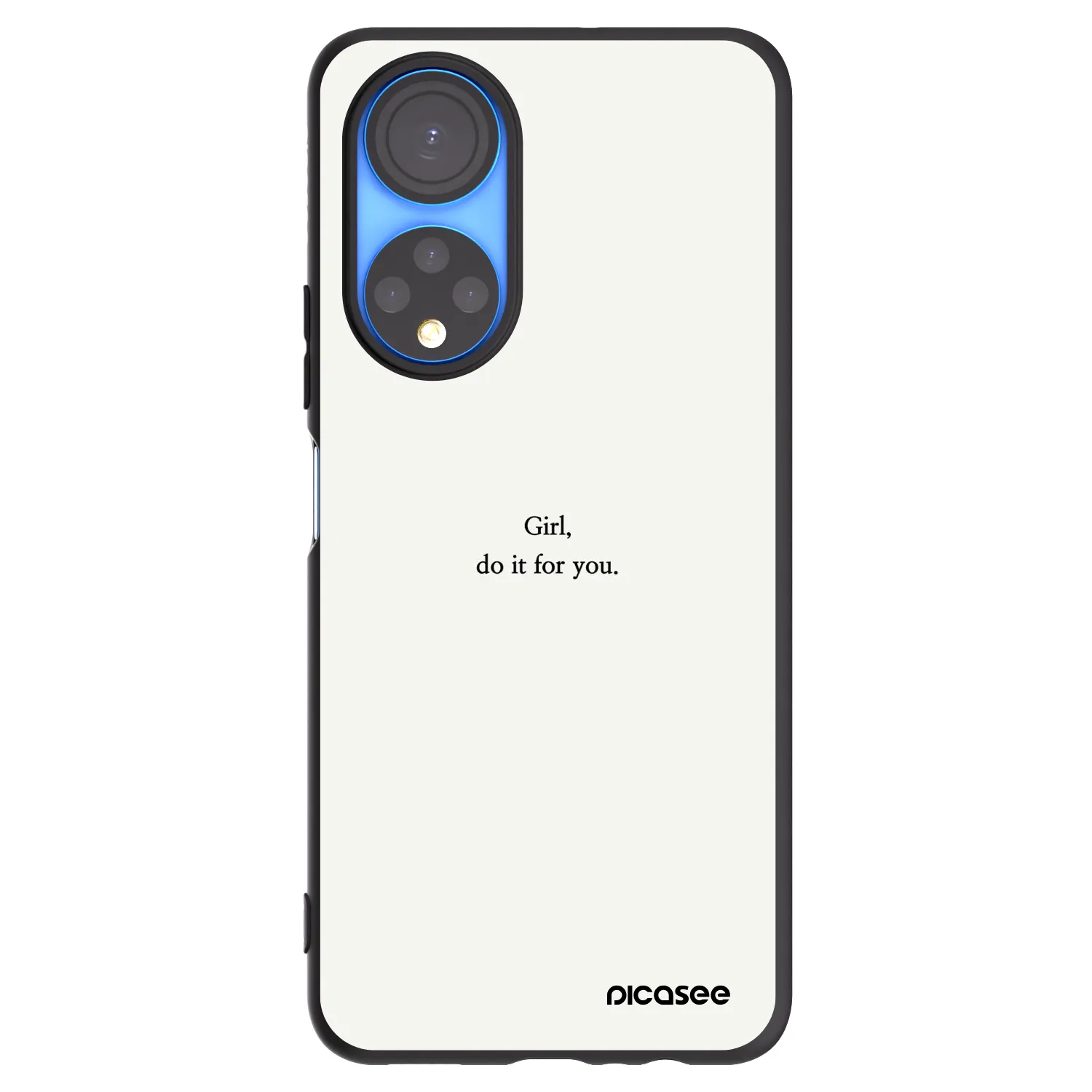 Picasee husă neagră din silicon pentru Honor X7 - Girl, do it for you
