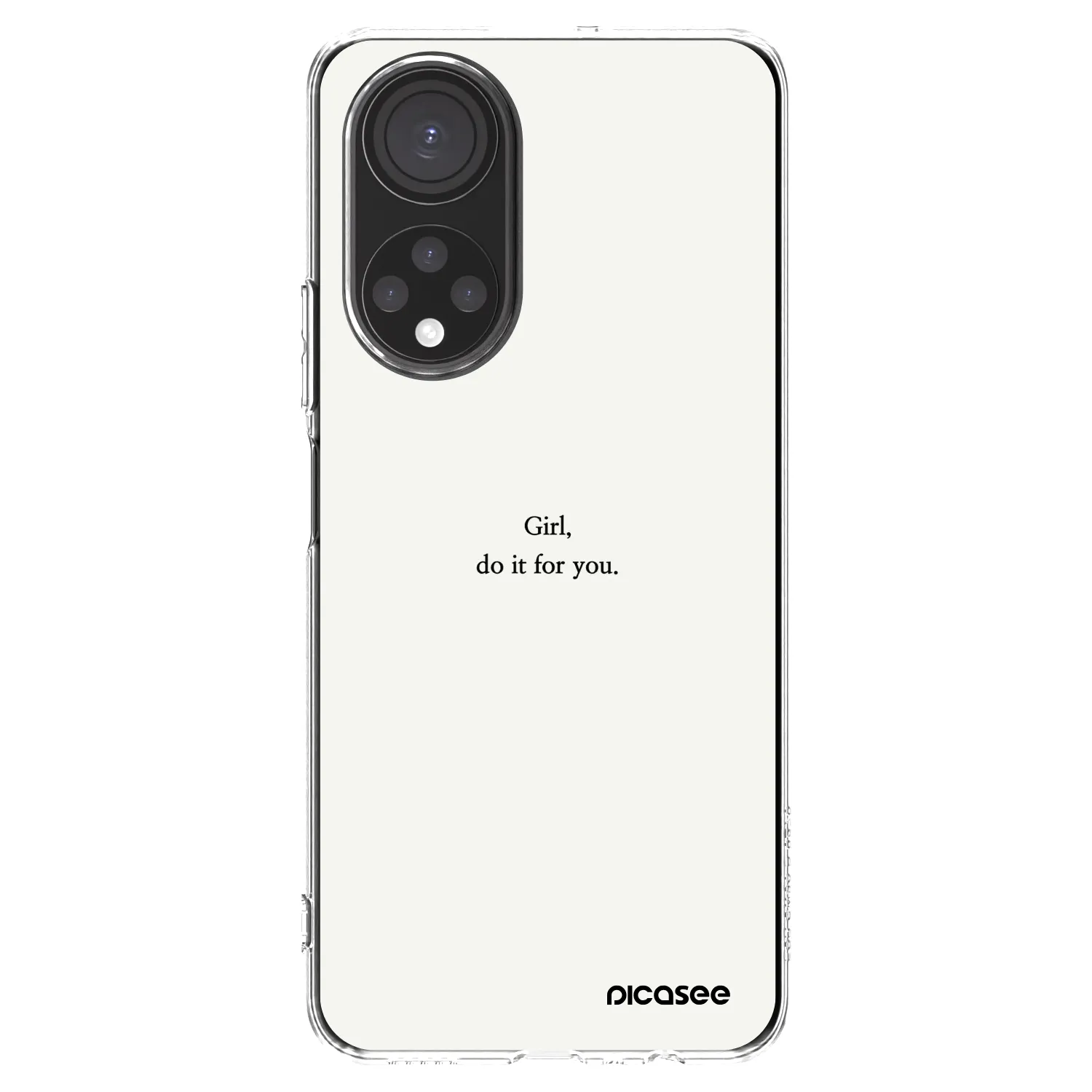 Picasee husă transparentă din silicon pentru Honor X7 - Girl, do it for you