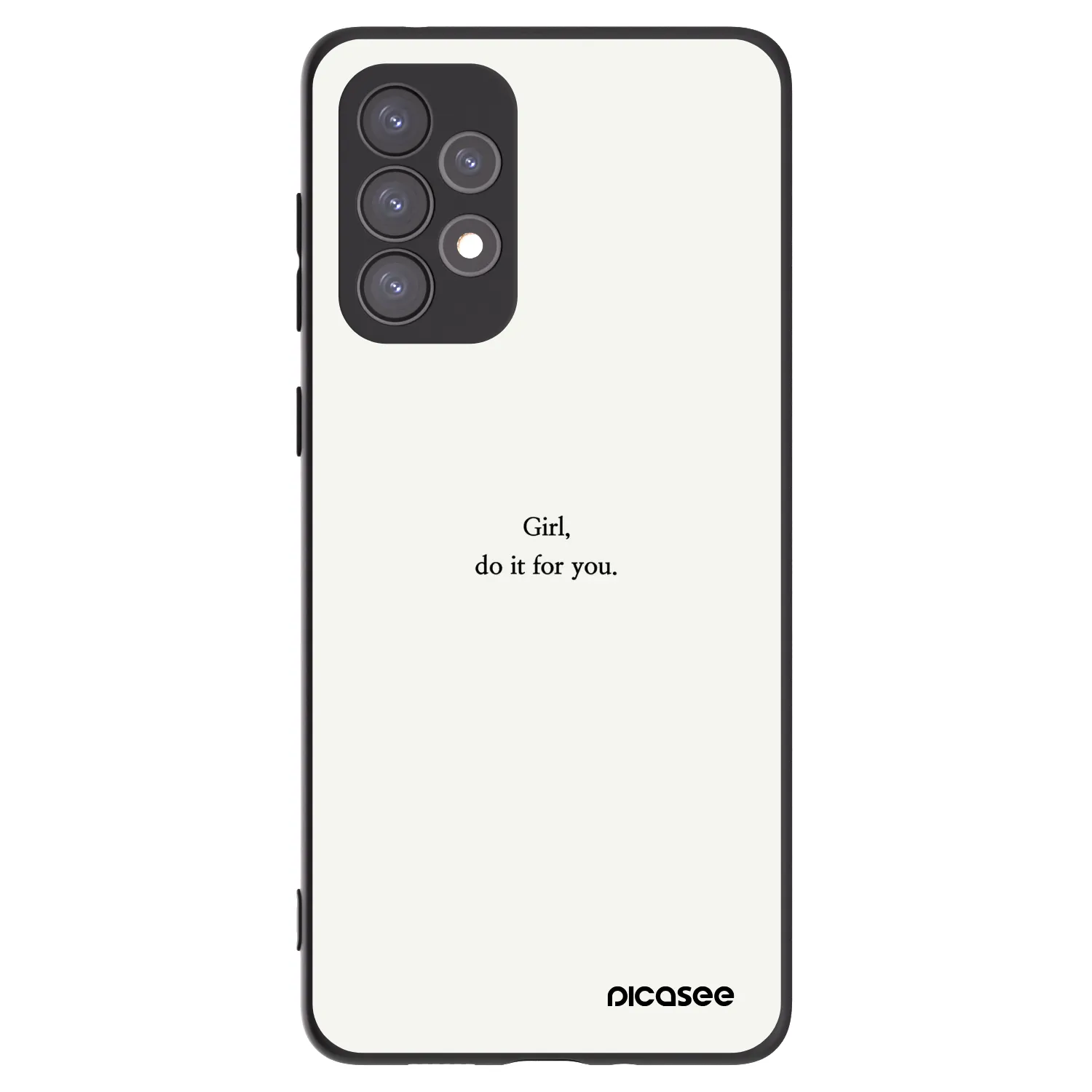 Picasee husă neagră din silicon pentru Samsung Galaxy A73 5G - Girl, do it for you