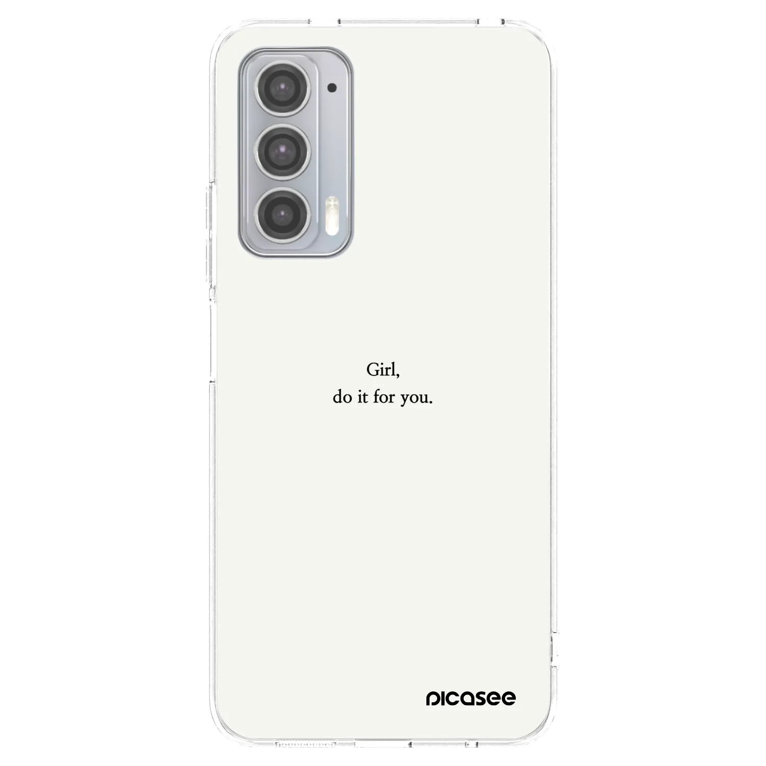 Picasee husă transparentă din silicon pentru Motorola Edge 20 - Girl, do it for you