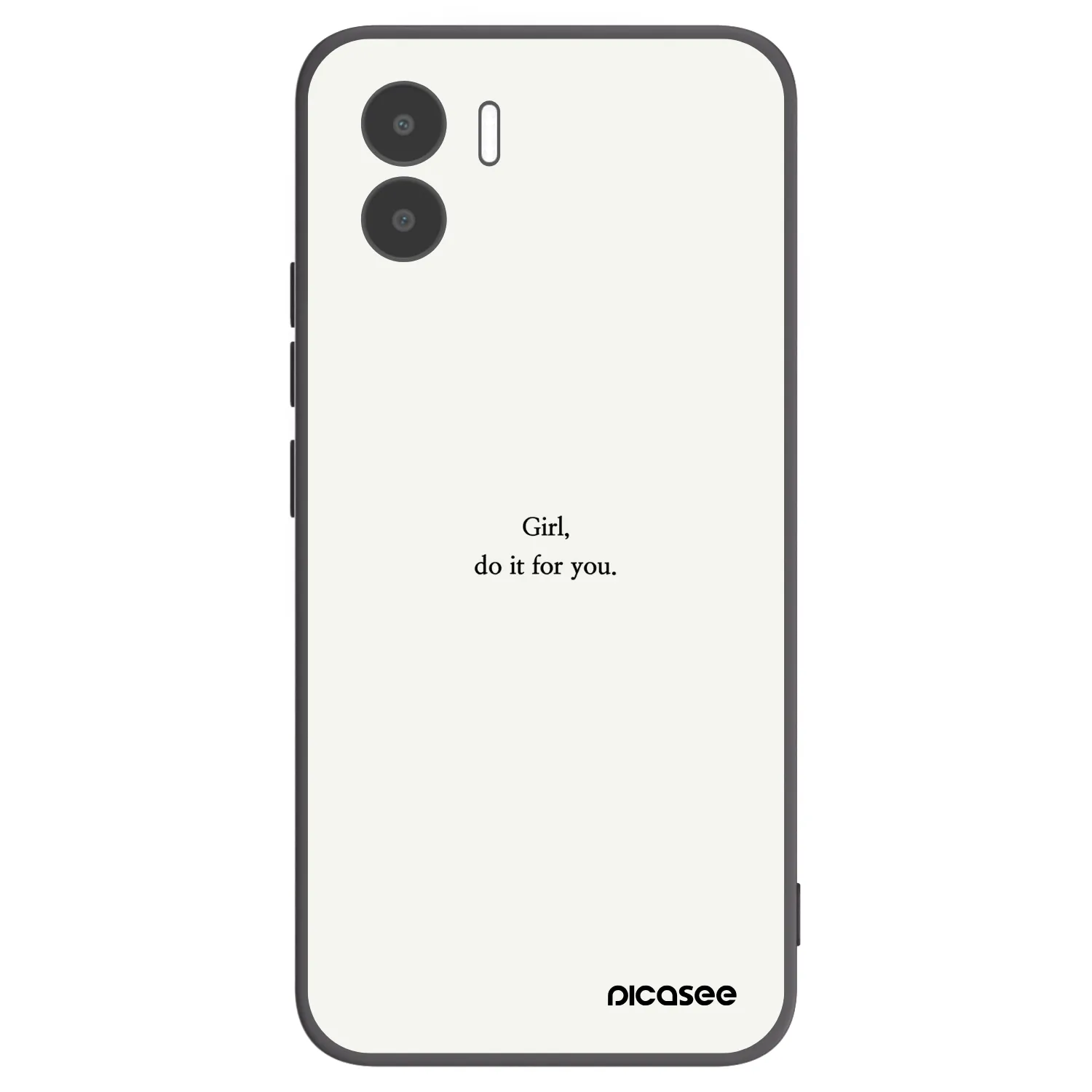 Picasee husă neagră din silicon pentru Xiaomi Redmi A1 - Girl, do it for you