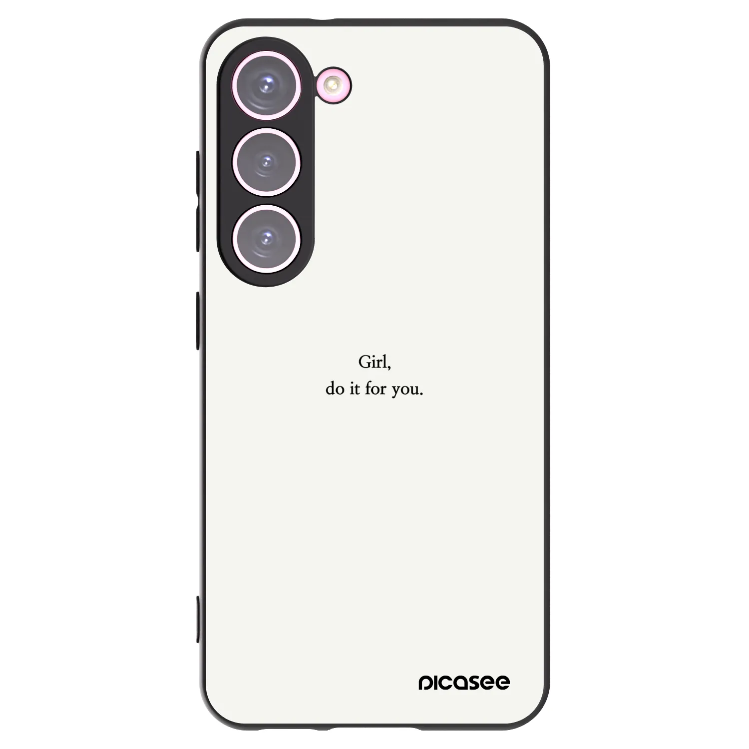 Picasee husă neagră din silicon pentru Samsung Galaxy S23 5G - Girl, do it for you