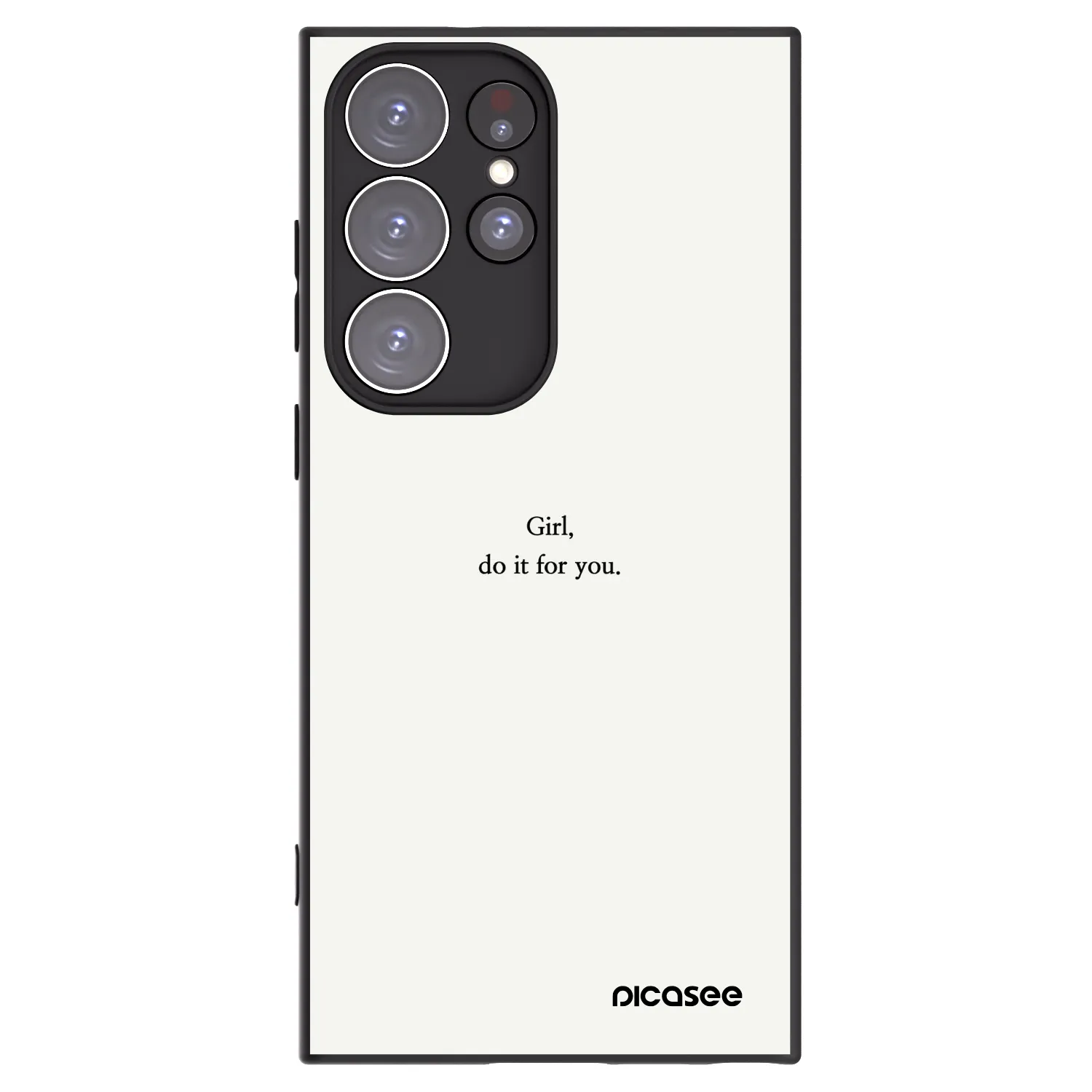 Picasee husă neagră din silicon pentru Samsung Galaxy S23 Ultra 5G - Girl, do it for you