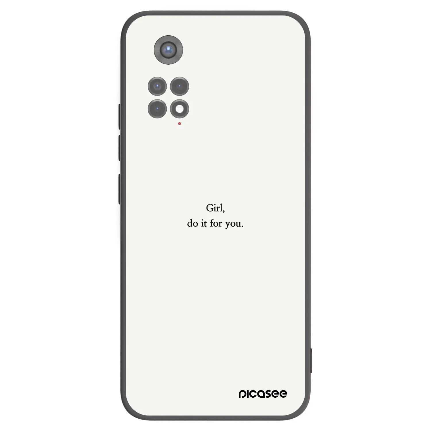 Picasee husă neagră din silicon pentru Xiaomi Redmi Note 11S 5G - Girl, do it for you