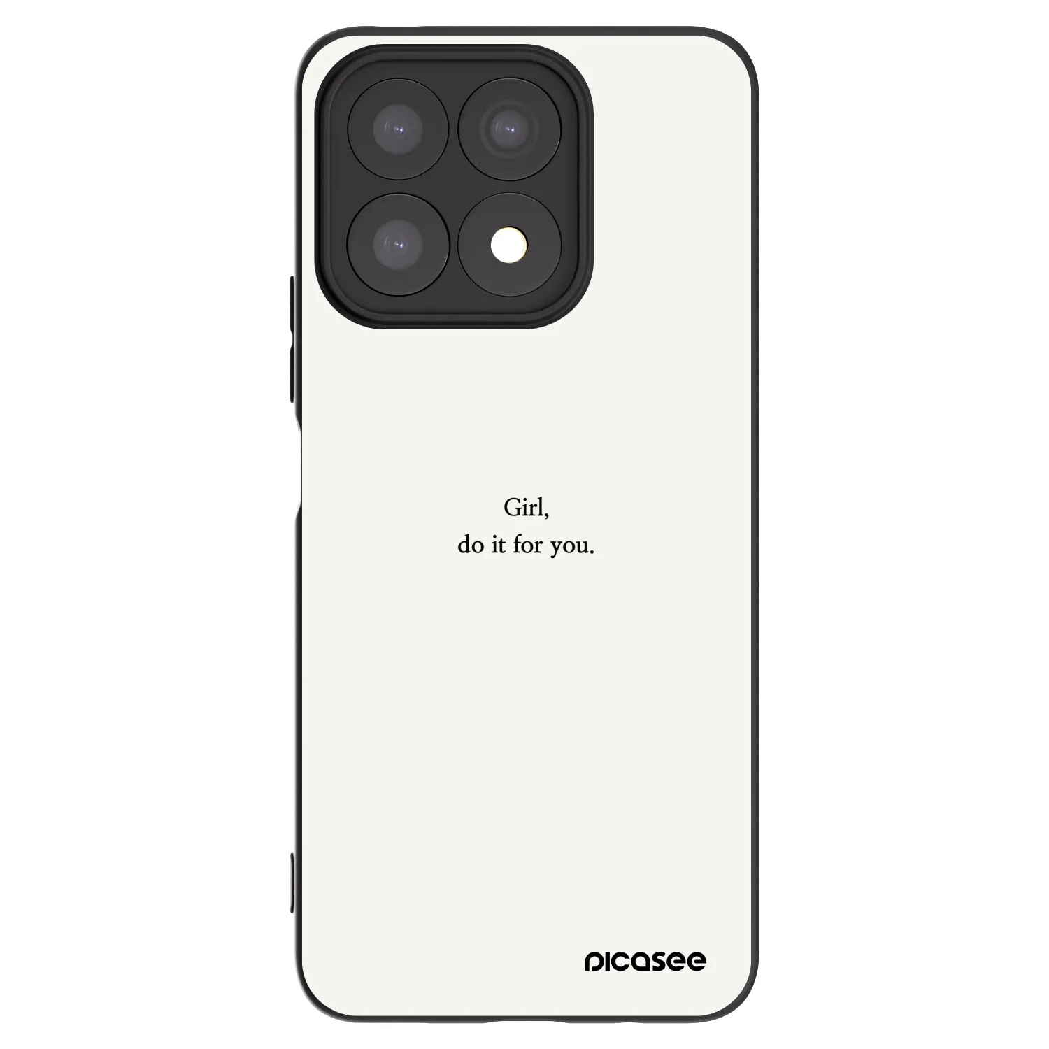 Picasee husă neagră din silicon pentru Honor X8a - Girl, do it for you
