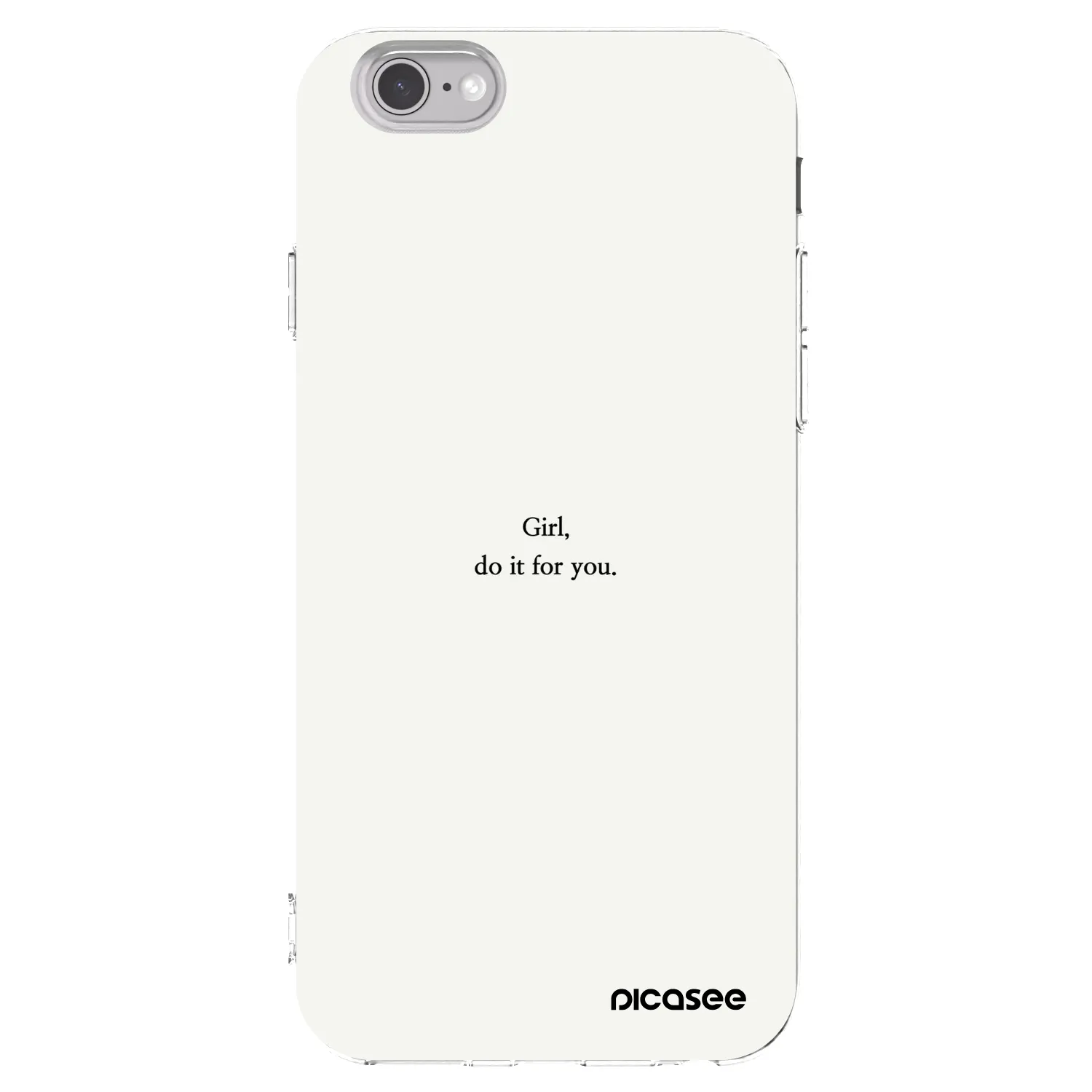 Picasee husă transparentă din silicon pentru Apple iPhone 6/6S - Girl, do it for you