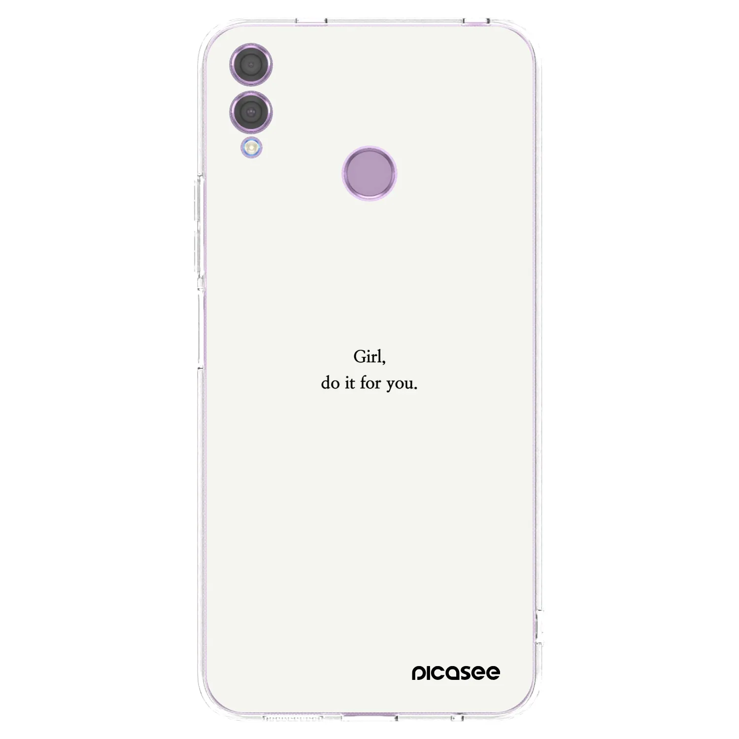 Picasee husă transparentă din silicon pentru Honor 8X - Girl, do it for you