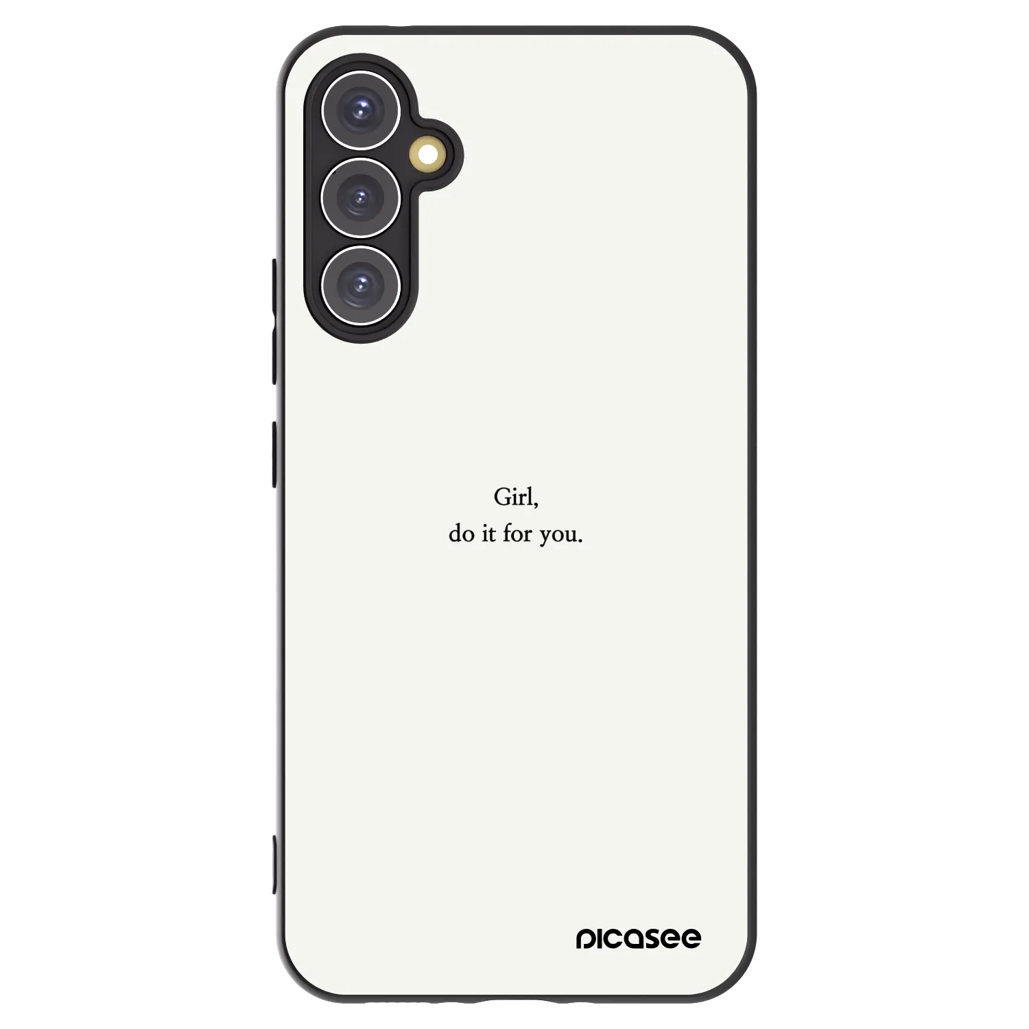 Picasee husă neagră din silicon pentru Samsung Galaxy A34 5G A346B - Girl, do it for you