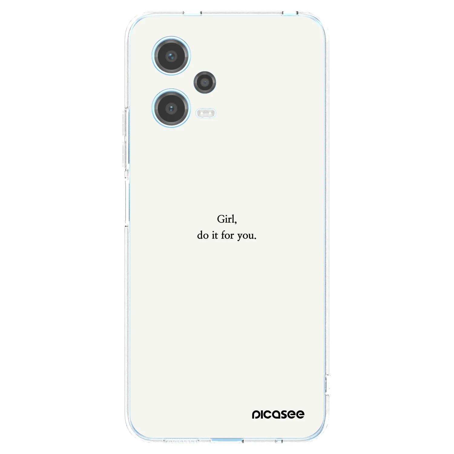 Picasee husă transparentă din silicon pentru Xiaomi Redmi Note 12 5G - Girl, do it for you
