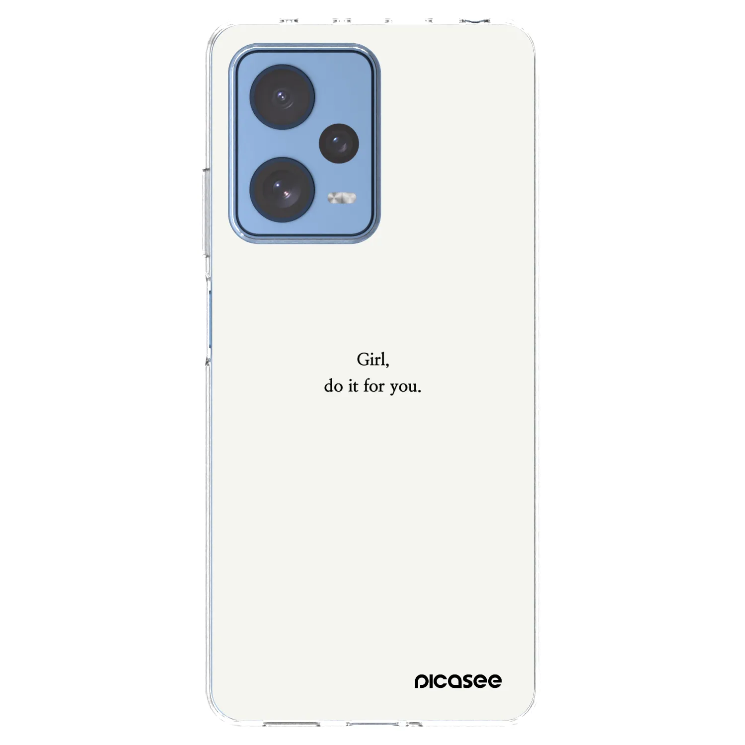 Picasee husă transparentă din silicon pentru Xiaomi Redmi Note 12 Pro 5G - Girl, do it for you