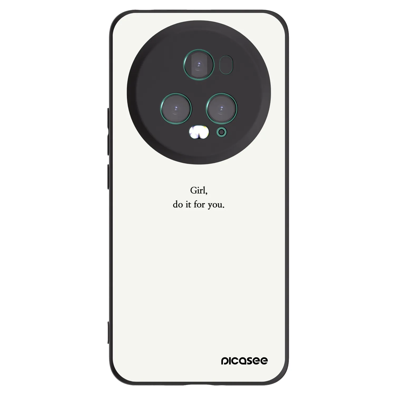 Picasee husă neagră din silicon pentru Honor Magic5 Pro - Girl, do it for you