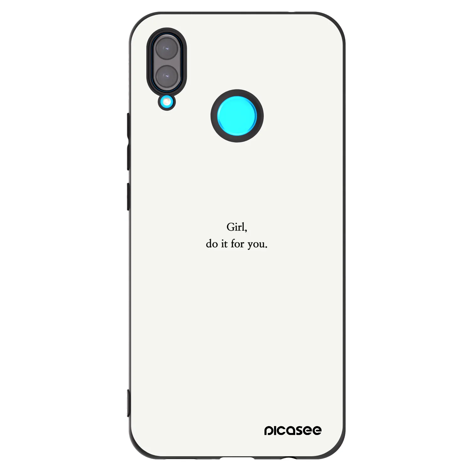 Picasee husă neagră din silicon pentru Huawei Nova 3 - Girl, do it for you