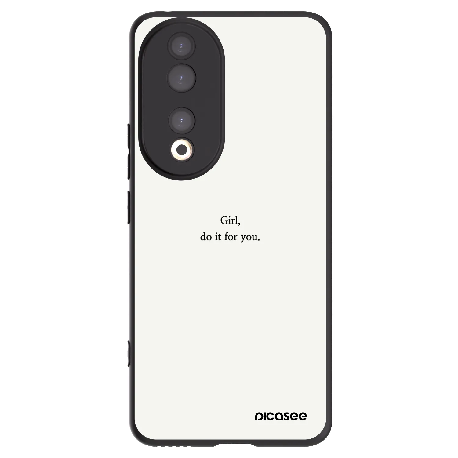 Picasee husă neagră din silicon pentru Honor 90 5G - Girl, do it for you