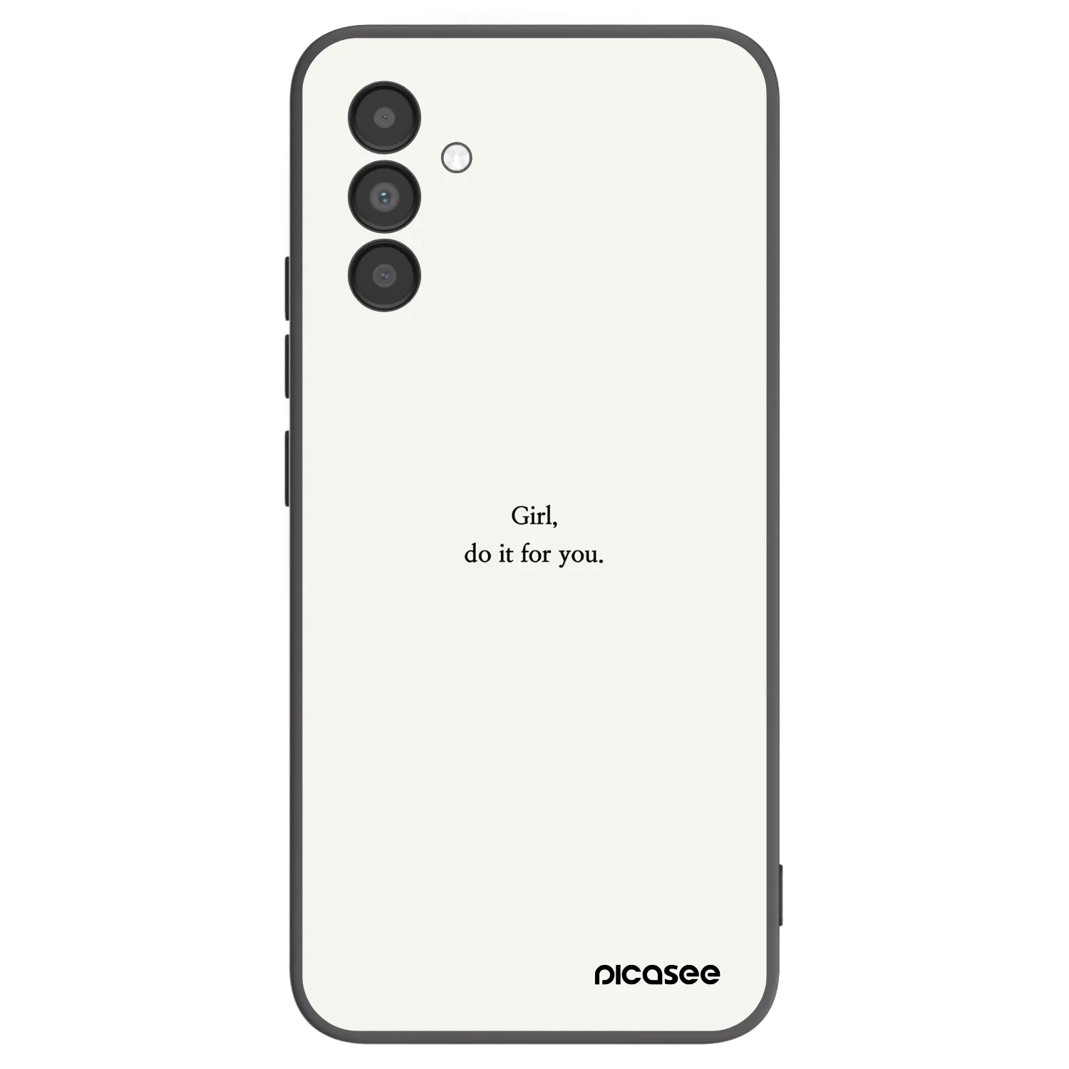 Picasee husă neagră din silicon pentru Samsung Galaxy A04s A047F - Girl, do it for you