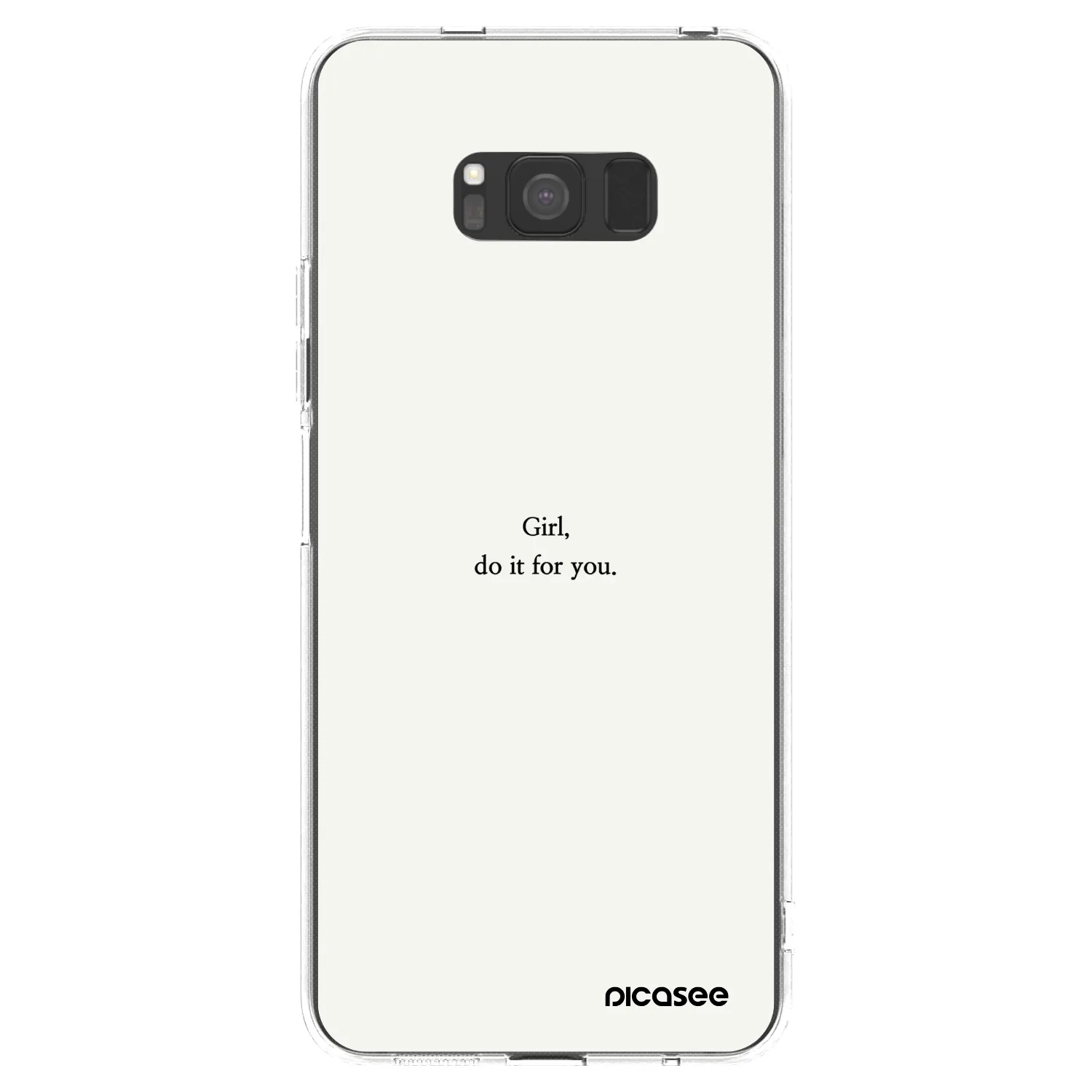 Picasee husă transparentă din silicon pentru Samsung Galaxy S8 G950F - Girl, do it for you