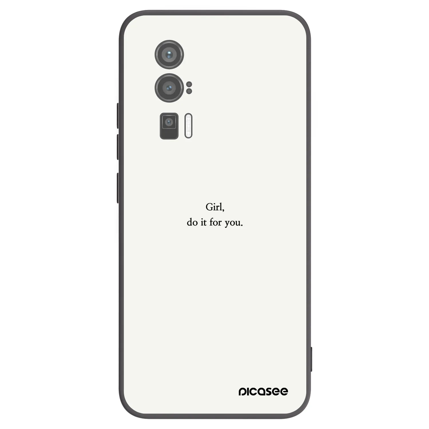 Picasee husă neagră din silicon pentru Xiaomi Poco F5 Pro 5G - Girl, do it for you