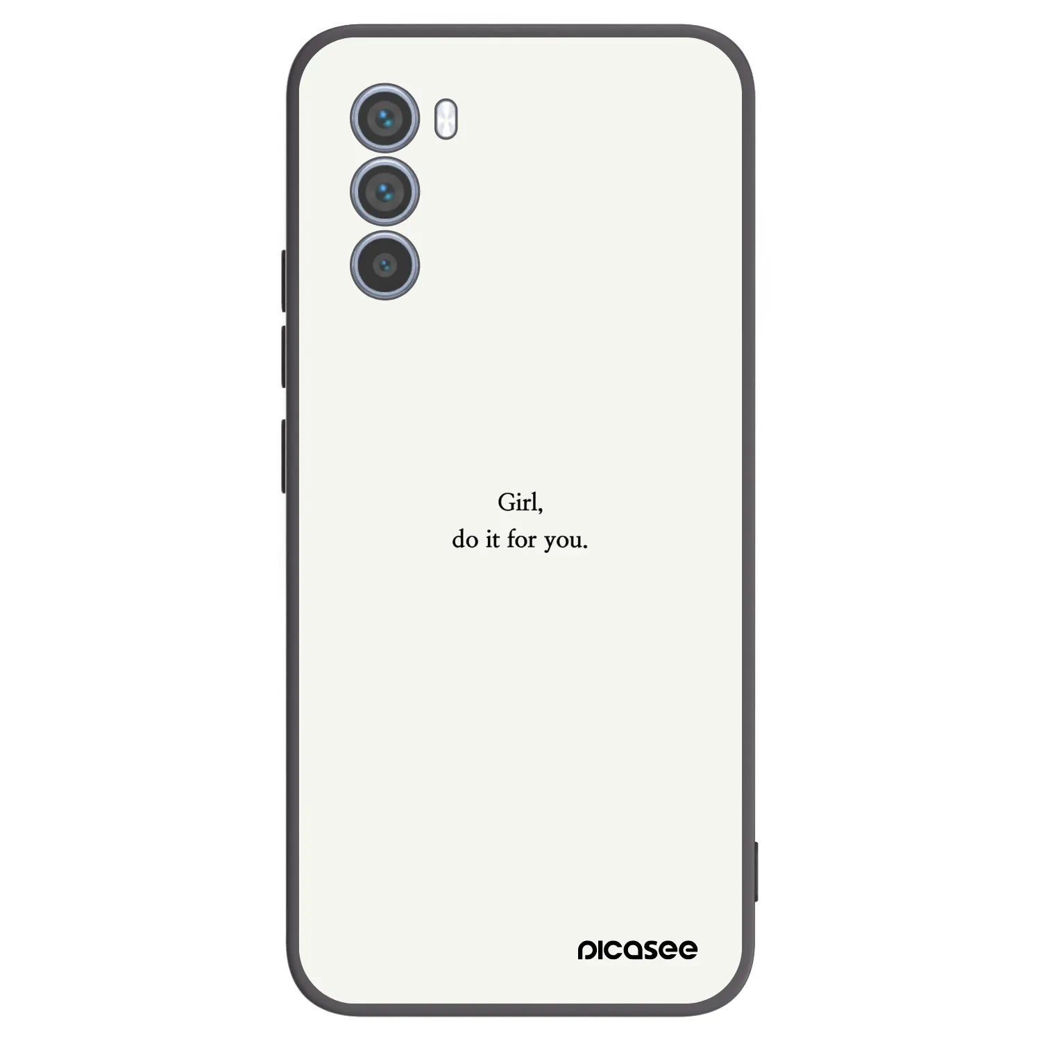 Picasee husă neagră din silicon pentru Motorola Moto G62 - Girl, do it for you