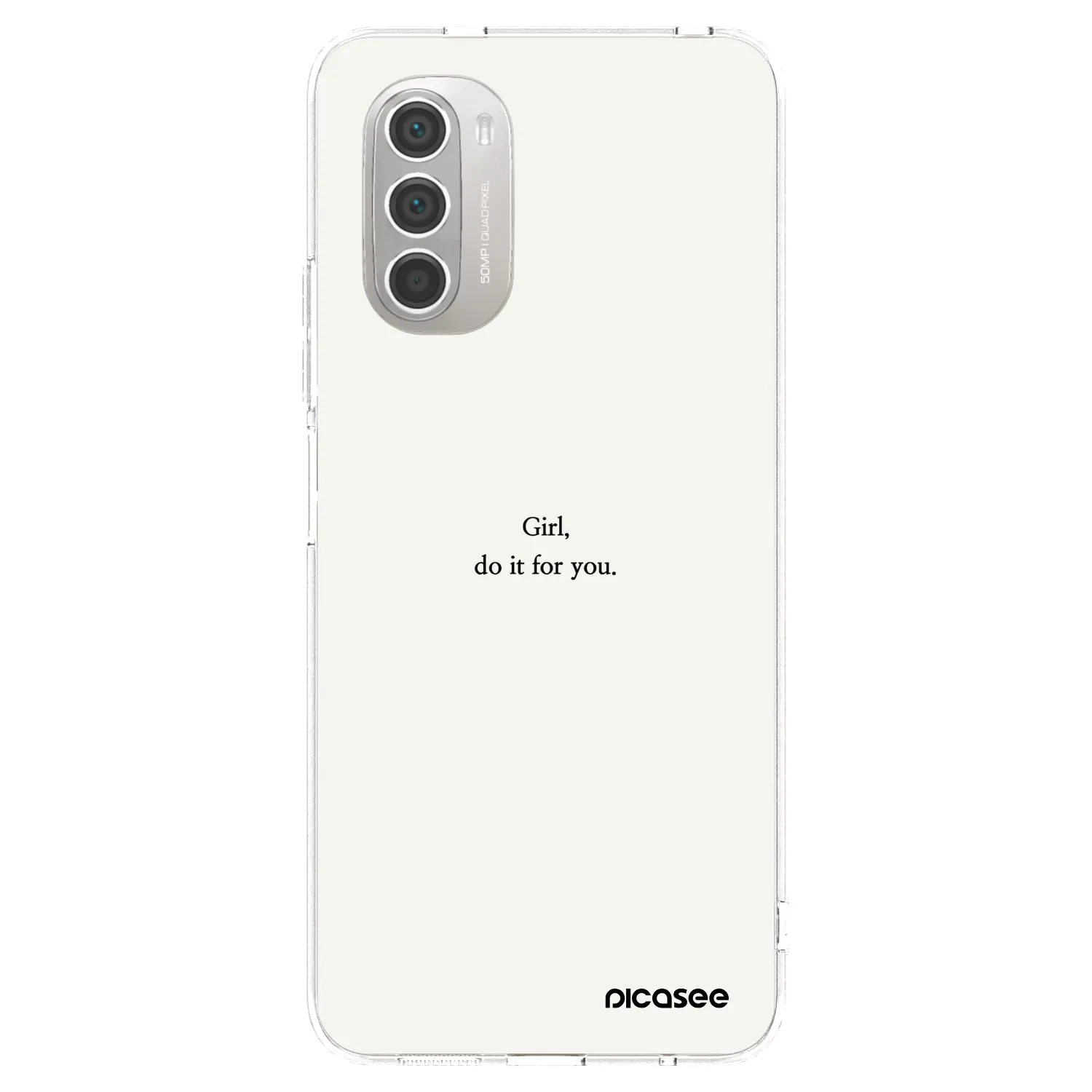 Picasee husă transparentă din silicon pentru Motorola Moto G51 - Girl, do it for you