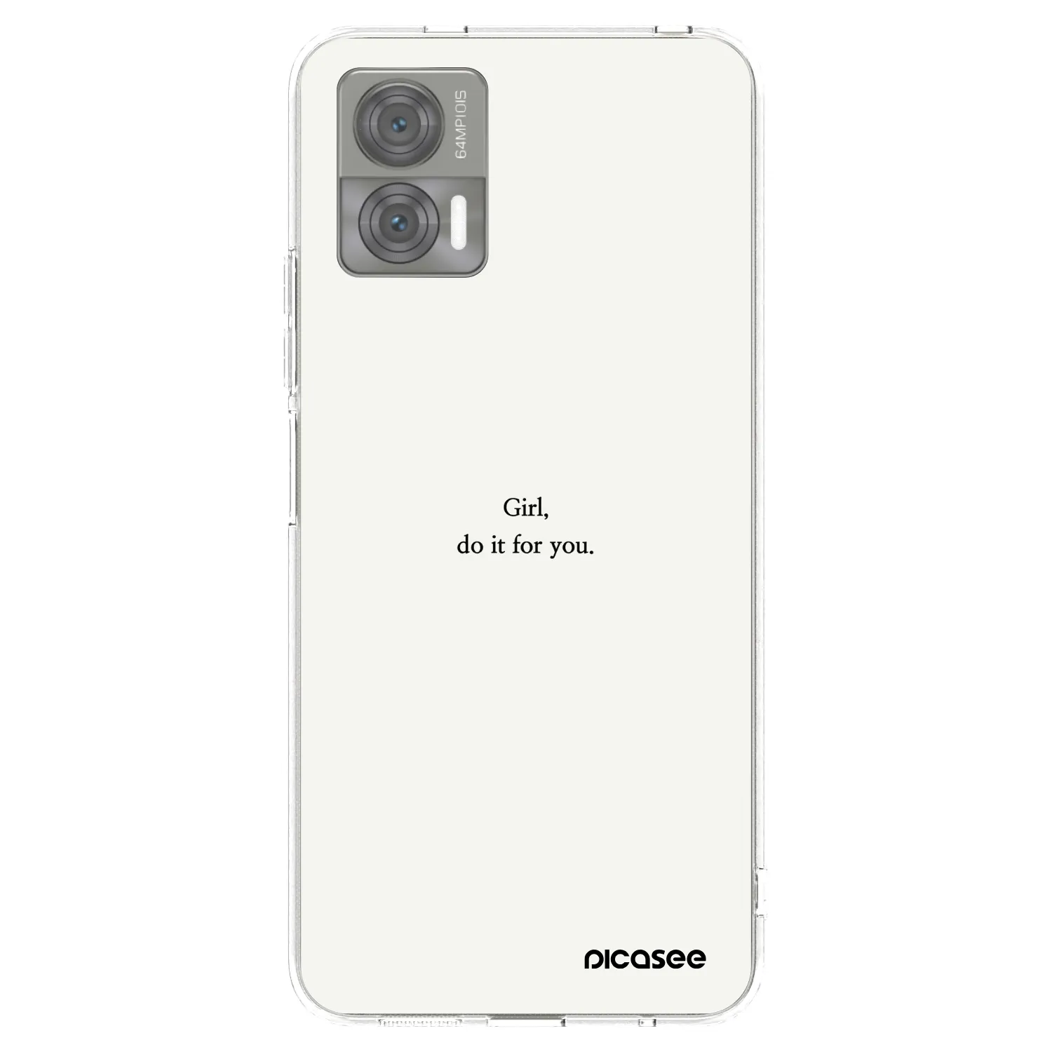Picasee husă transparentă din silicon pentru Motorola Edge 30 Neo - Girl, do it for you