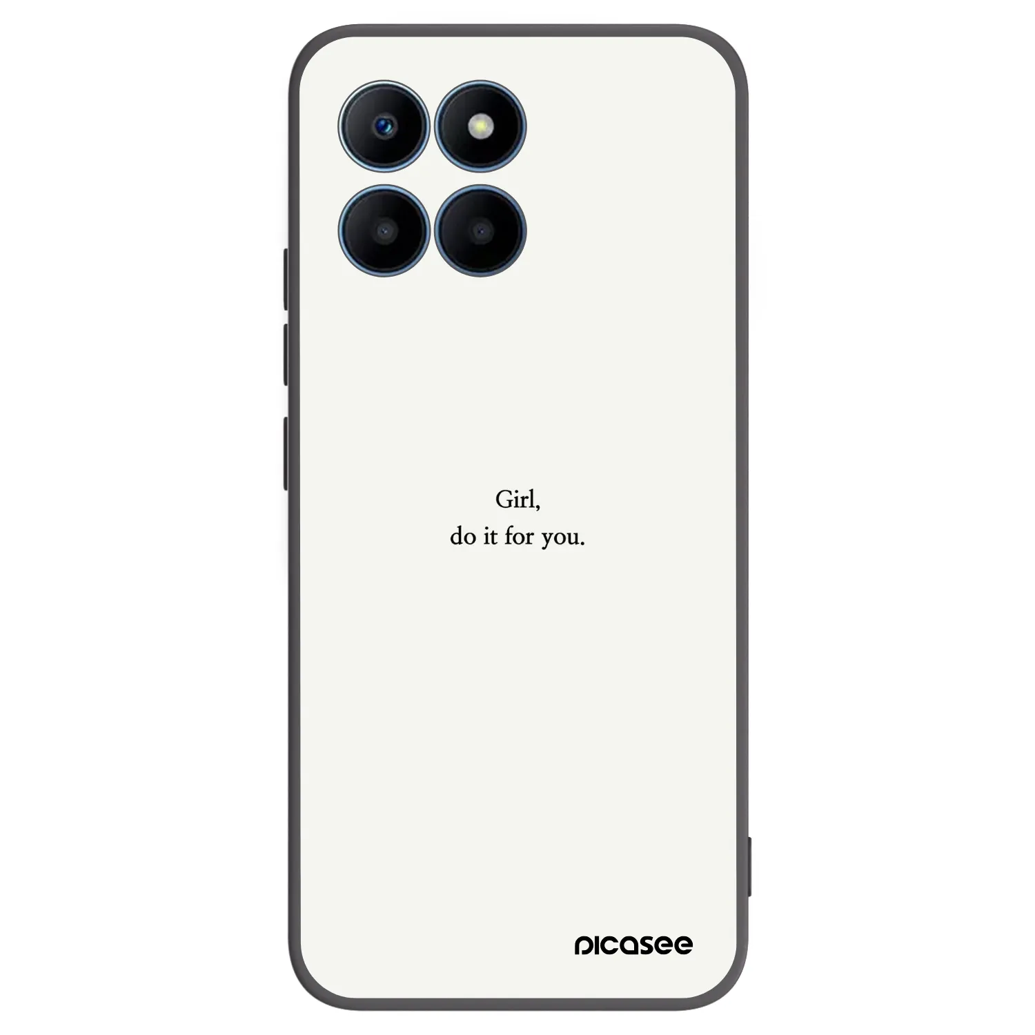 Picasee husă neagră din silicon pentru Honor 70 Lite - Girl, do it for you