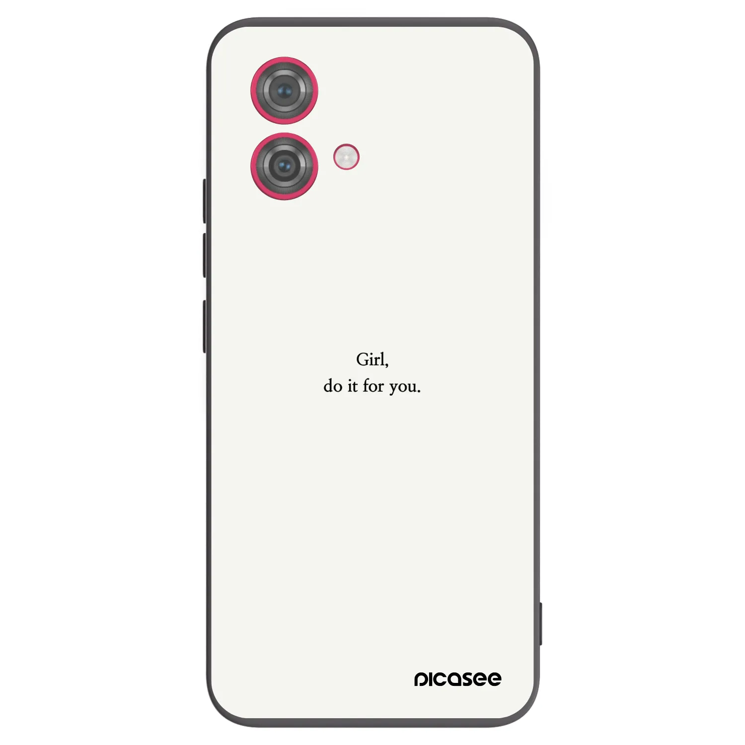 Picasee husă neagră din silicon pentru Motorola Moto G84 5G - Girl, do it for you