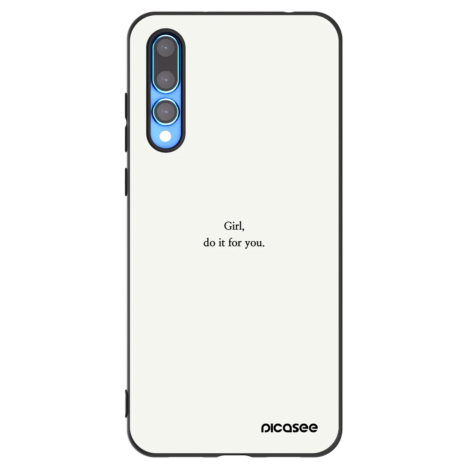 Picasee husă neagră din silicon pentru Huawei P20 Pro - Girl, do it for you
