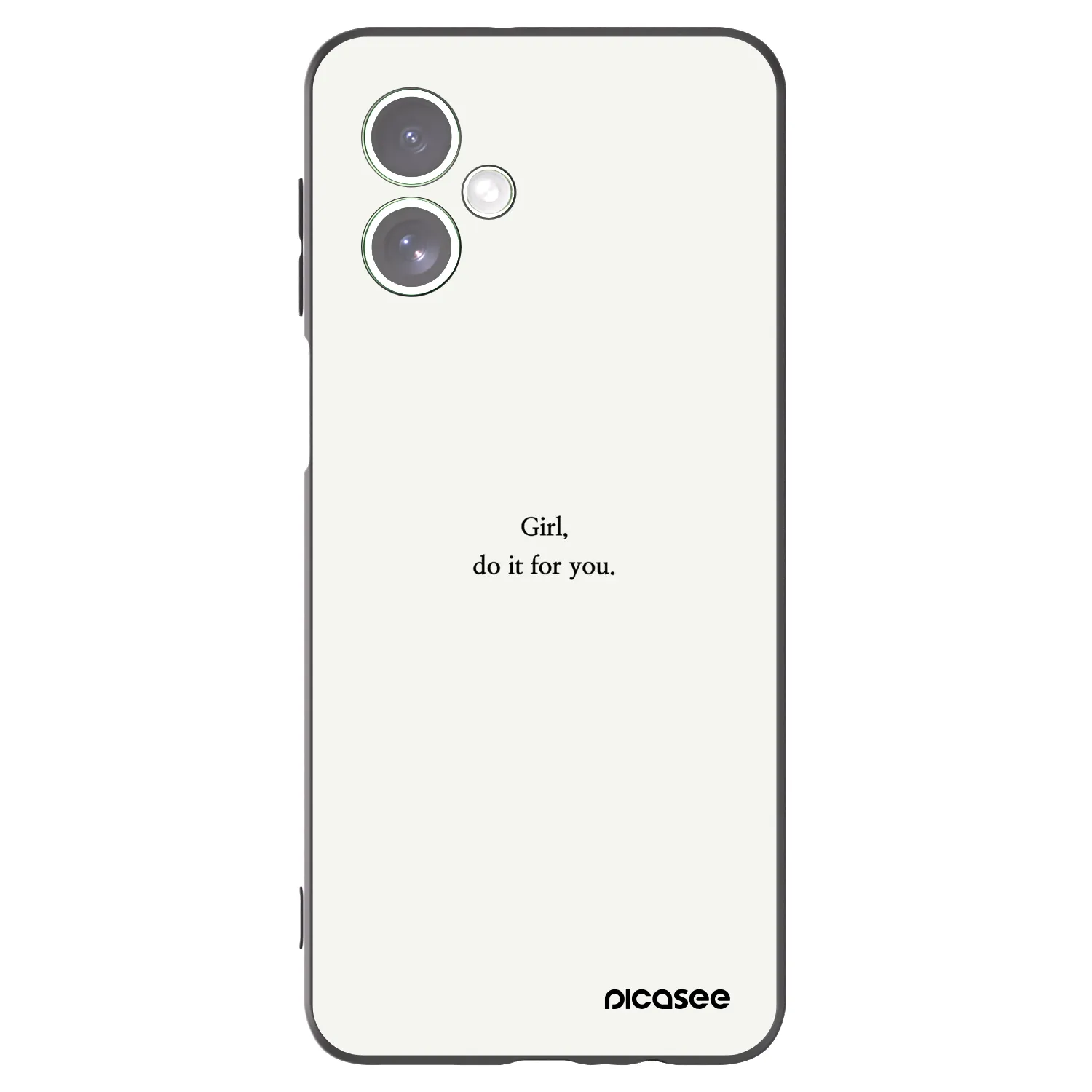 Picasee husă neagră din silicon pentru Motorola Moto G54 5G - Girl, do it for you