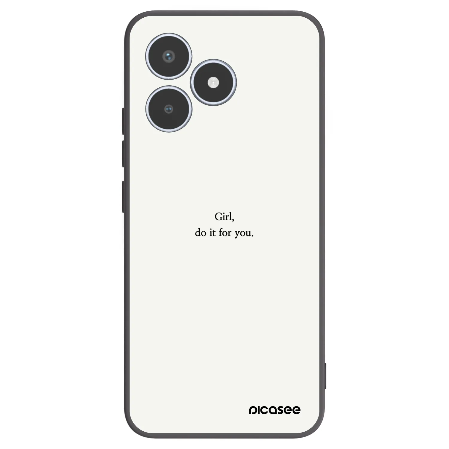 Picasee husă neagră din silicon pentru Realme C53 - Girl, do it for you