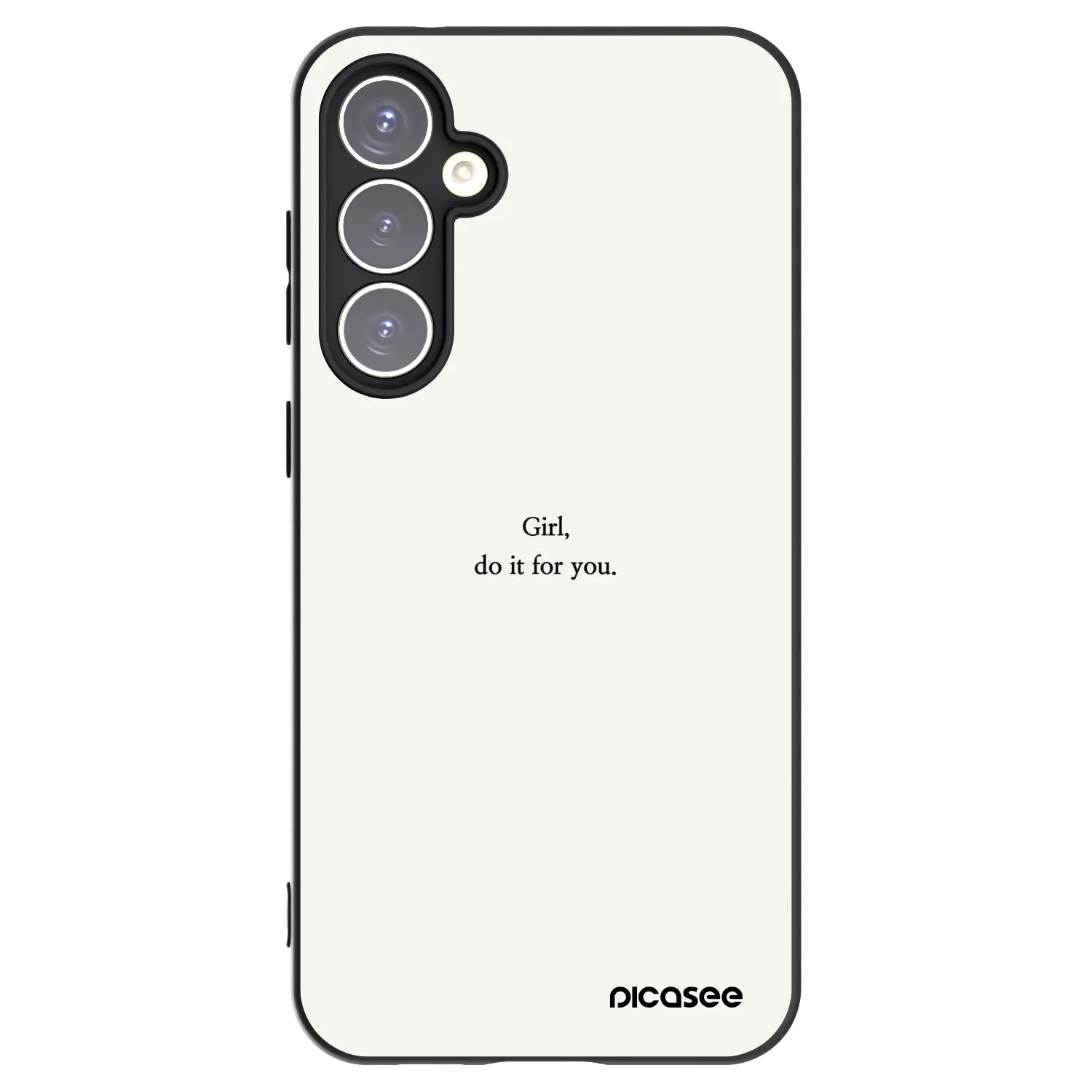 Picasee husă neagră din silicon pentru Samsung Galaxy S23 FE S711B - Girl, do it for you