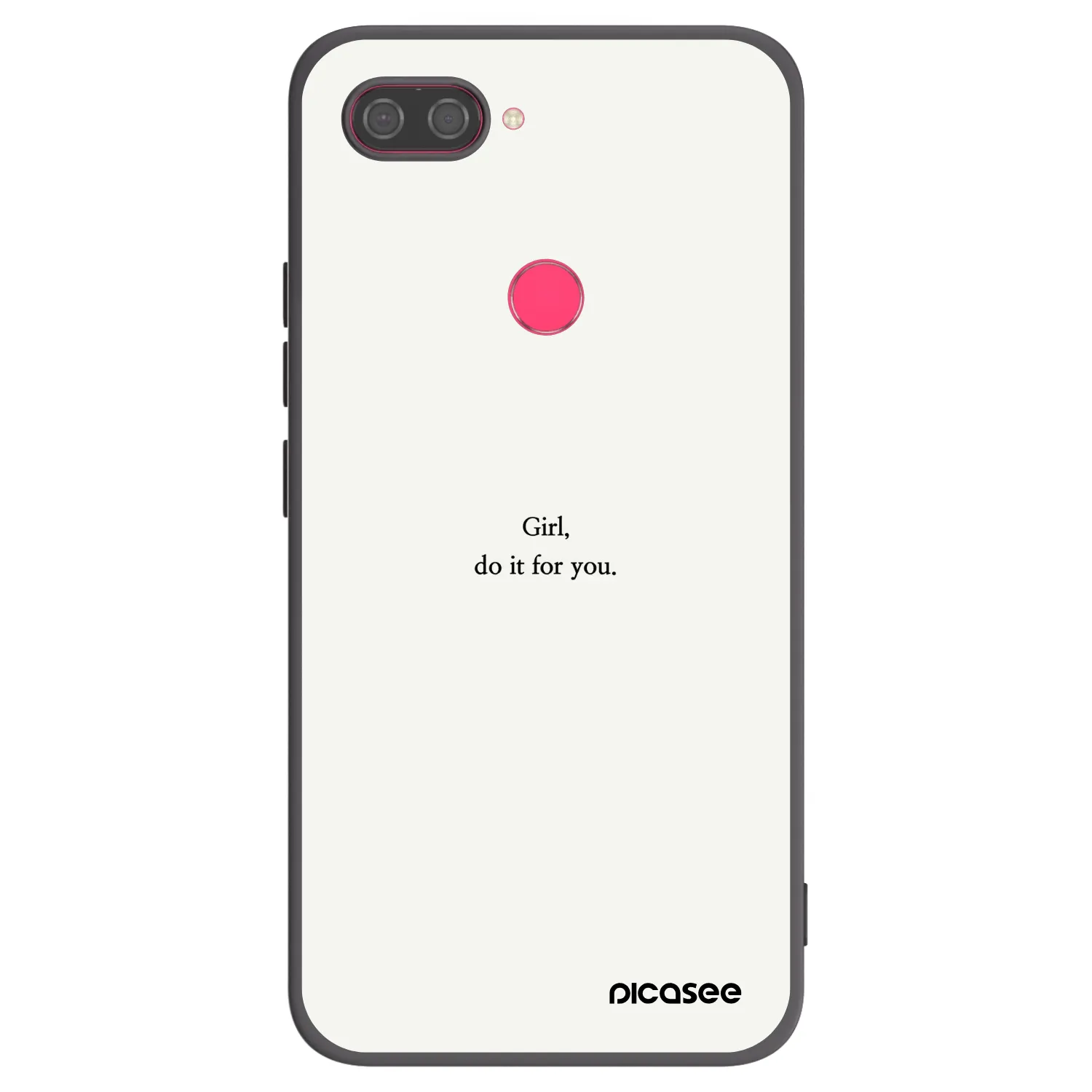 Picasee husă neagră din silicon pentru Xiaomi Mi 8 Lite - Girl, do it for you
