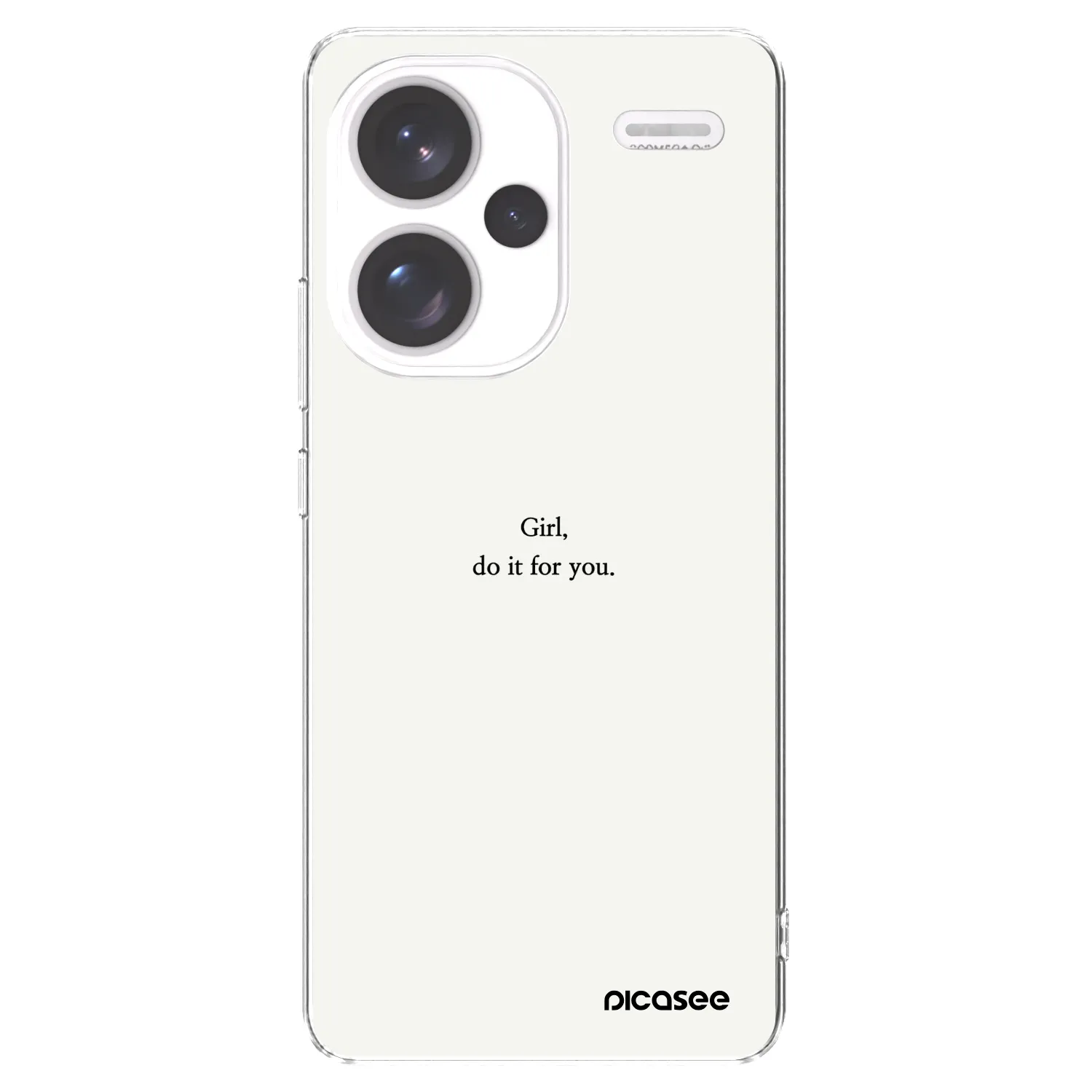 Picasee husă transparentă din silicon pentru Xiaomi Redmi Note 13 Pro+ 5G - Girl, do it for you