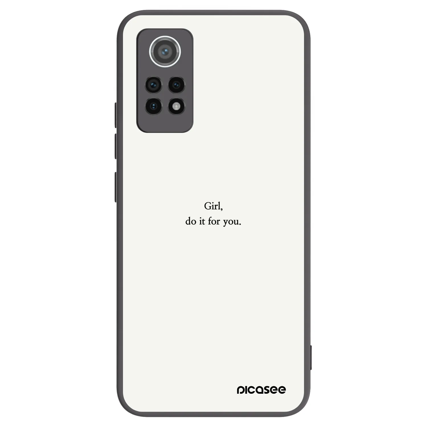 Picasee husă neagră din silicon pentru Xiaomi Redmi Note 12 Pro 4G - Girl, do it for you