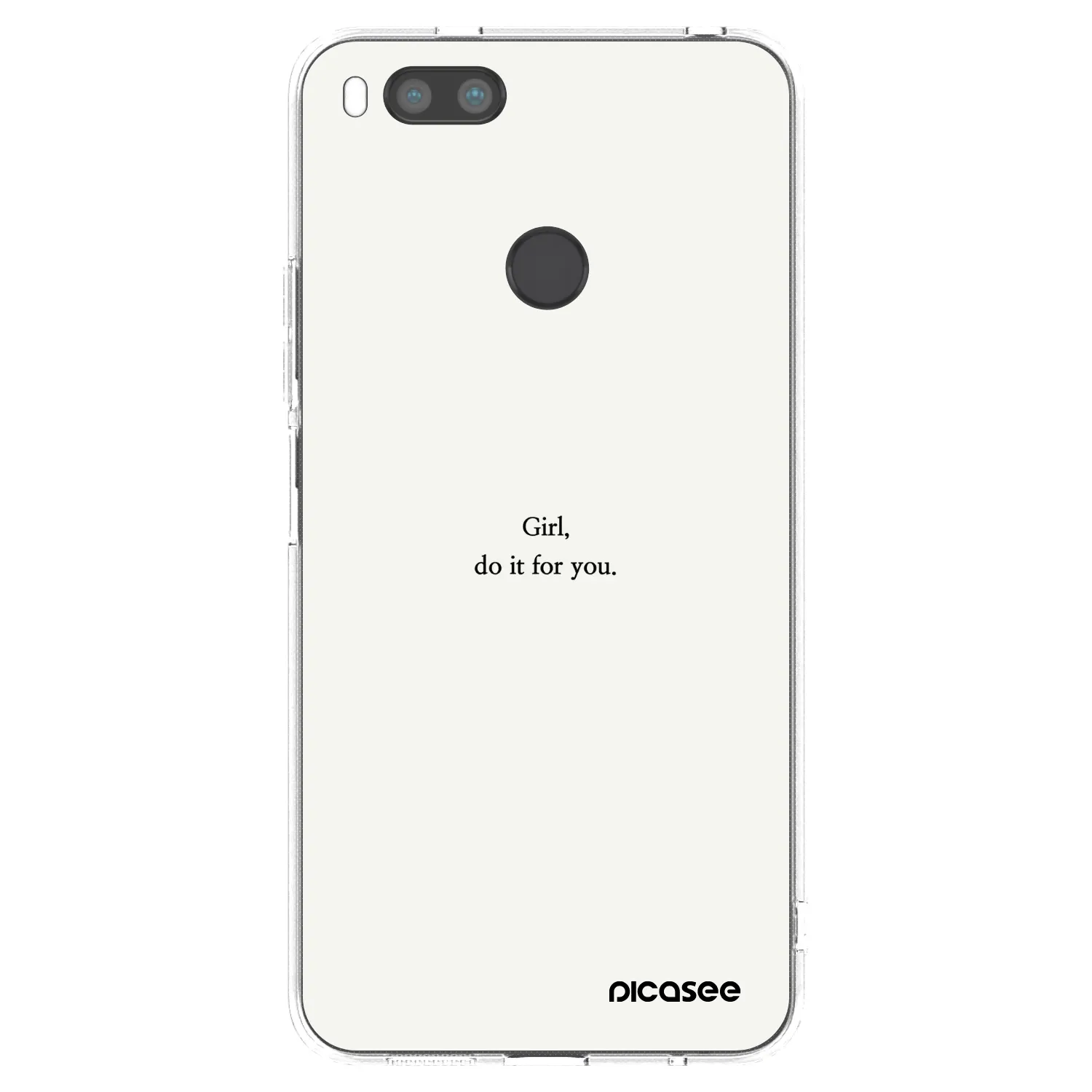 Picasee husă transparentă din silicon pentru Xiaomi Mi Note 10 (Pro) - Girl, do it for you