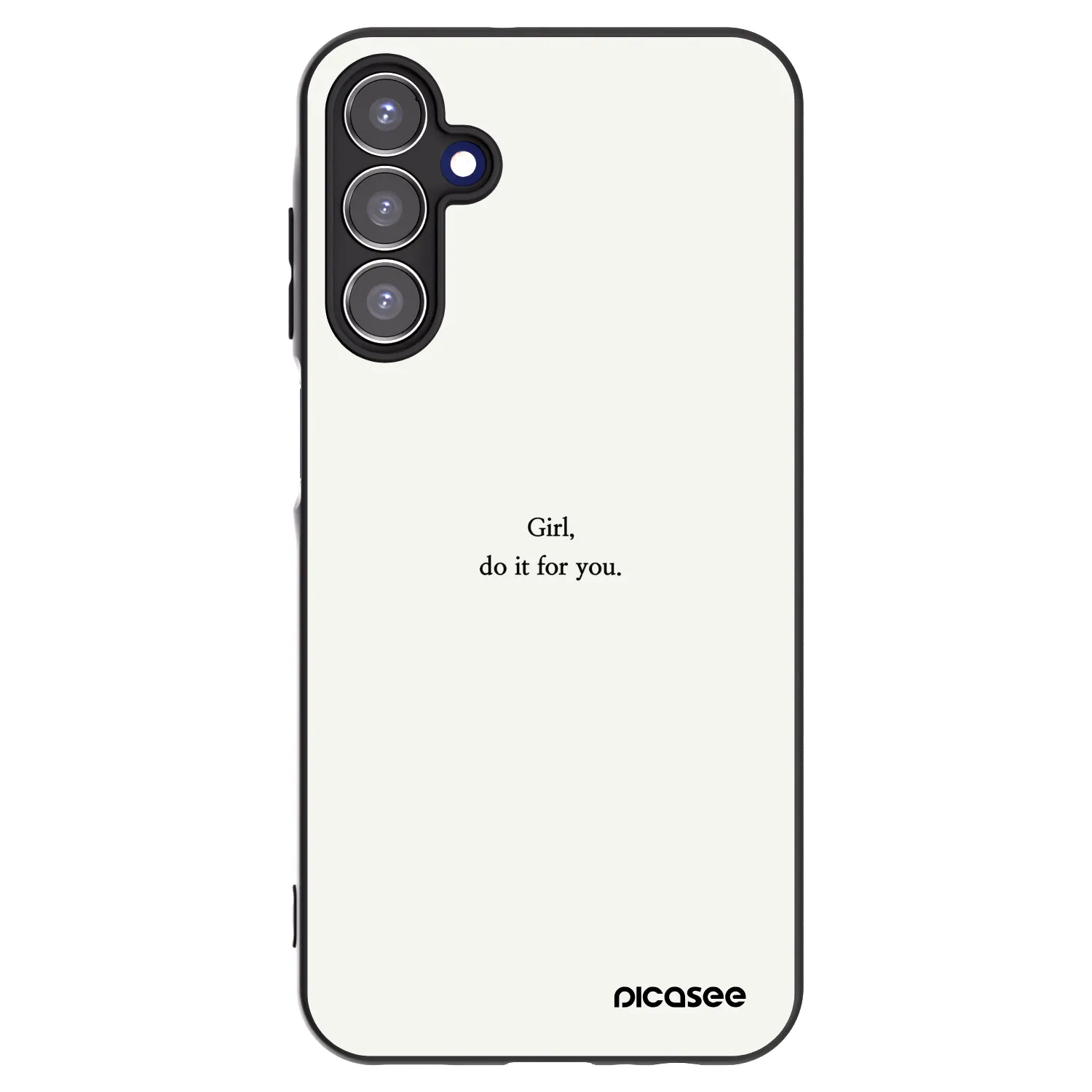 Picasee husă neagră din silicon pentru Samsung Galaxy A15 A155F 4G - Girl, do it for you
