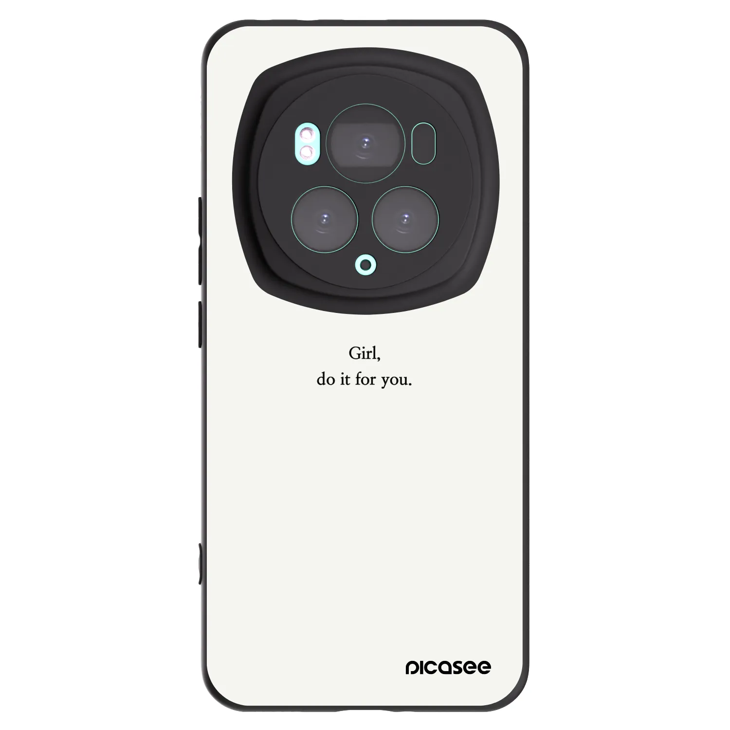 Picasee husă neagră din silicon pentru Honor Magic6 Pro - Girl, do it for you