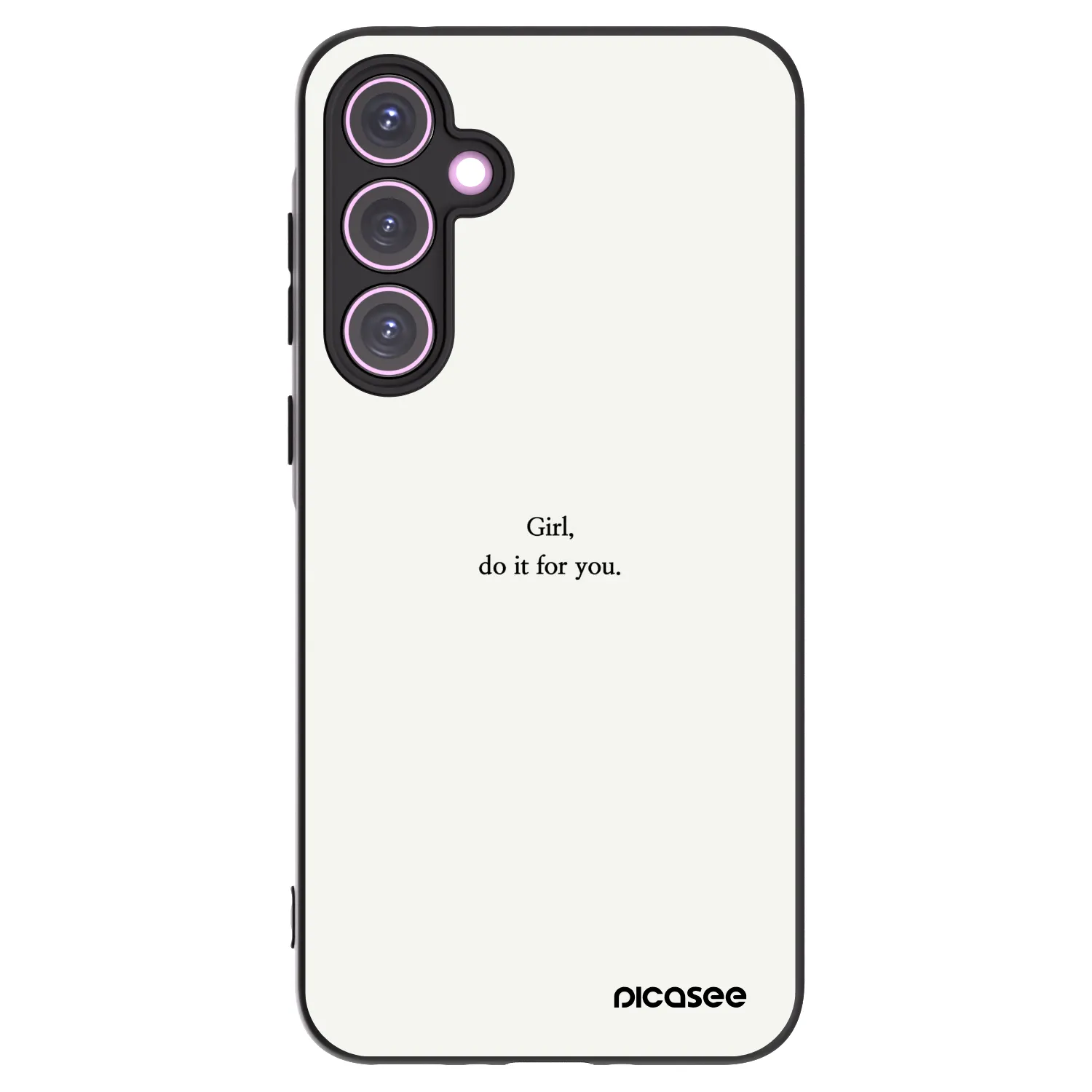 Picasee husă neagră din silicon pentru Samsung Galaxy A35 5G A356B - Girl, do it for you