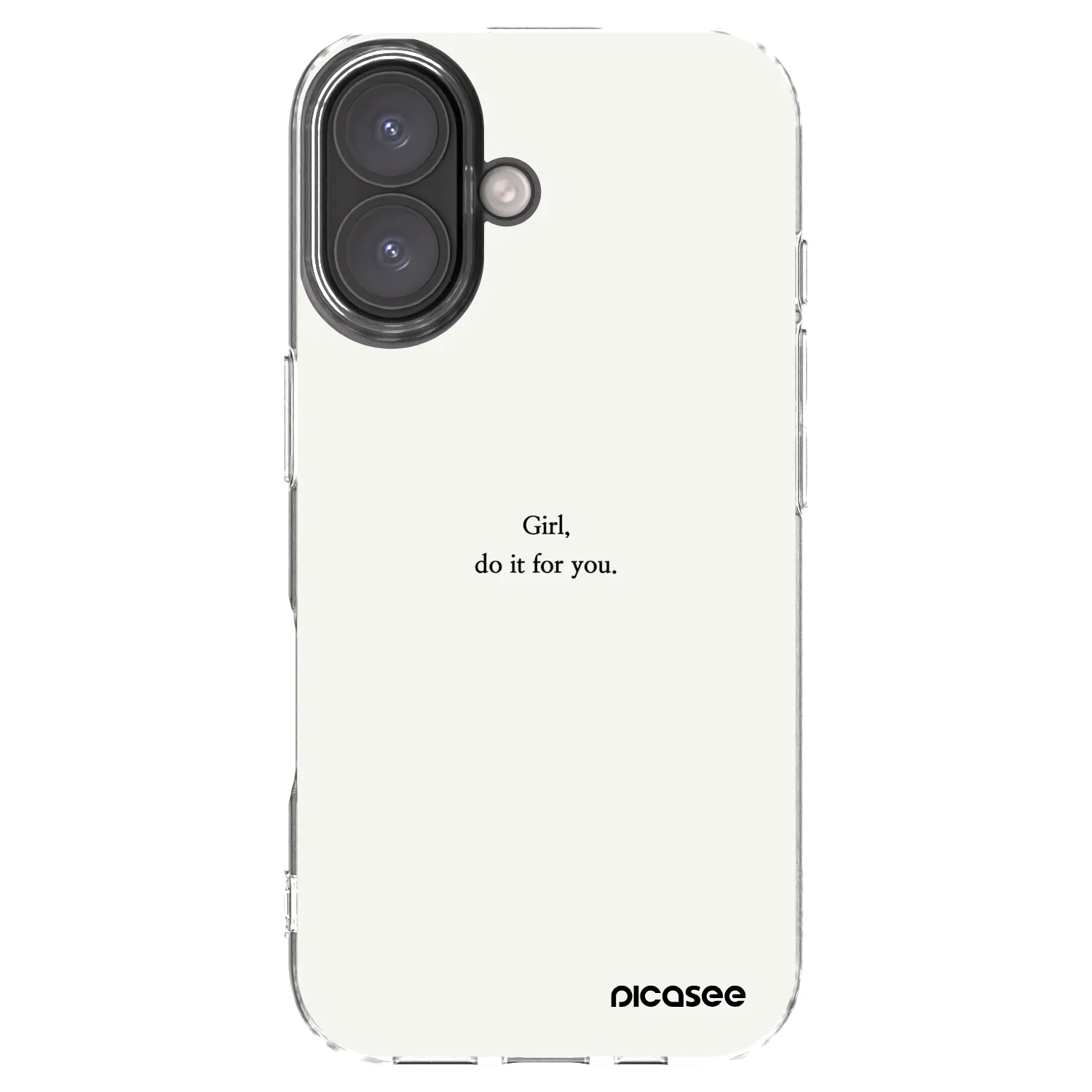 Picasee husă transparentă din silicon pentru Apple iPhone 16 - Girl, do it for you