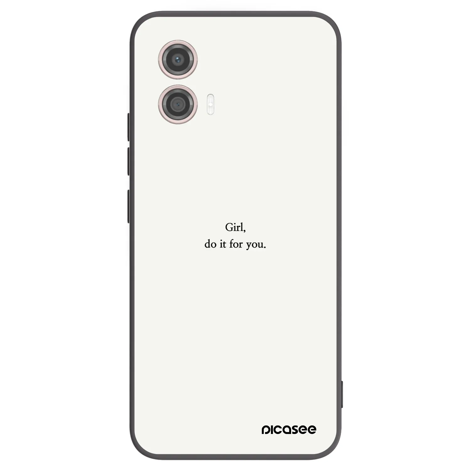 Picasee husă neagră din silicon pentru Motorola Moto G53 5G - Girl, do it for you
