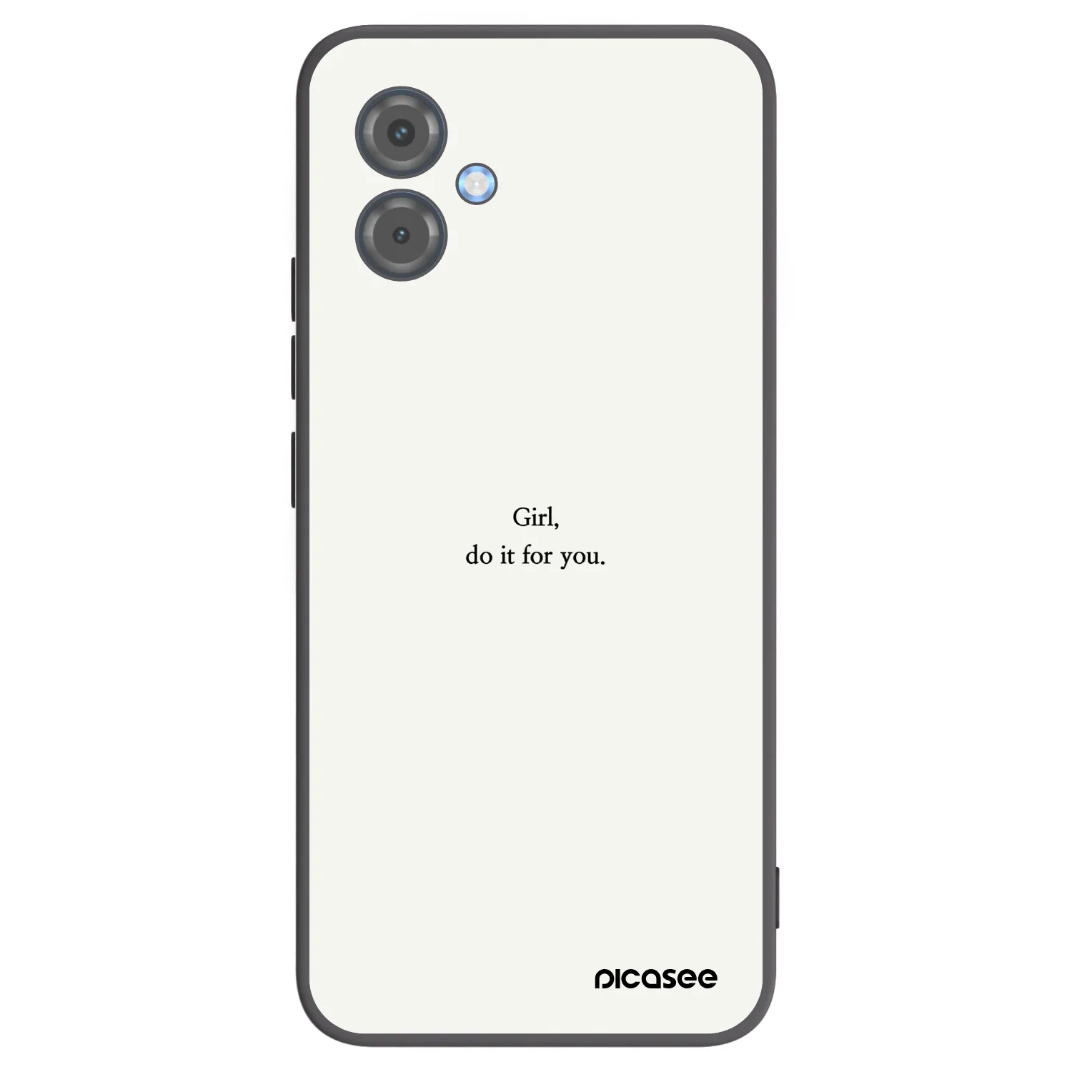 Picasee husă neagră din silicon pentru Motorola Moto G14 - Girl, do it for you